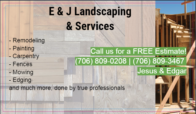 E & J Landscaping and Services Logo