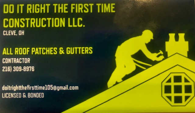 Do It Right the First Time Construction, LLC Logo