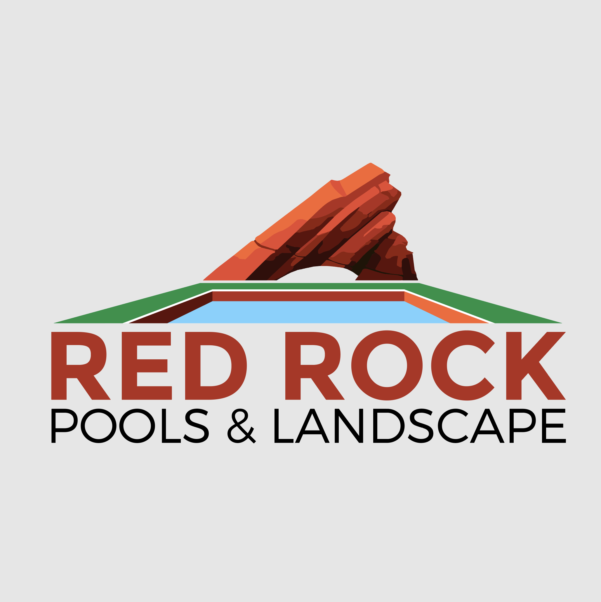 Redrock Pools and Landscaping Logo