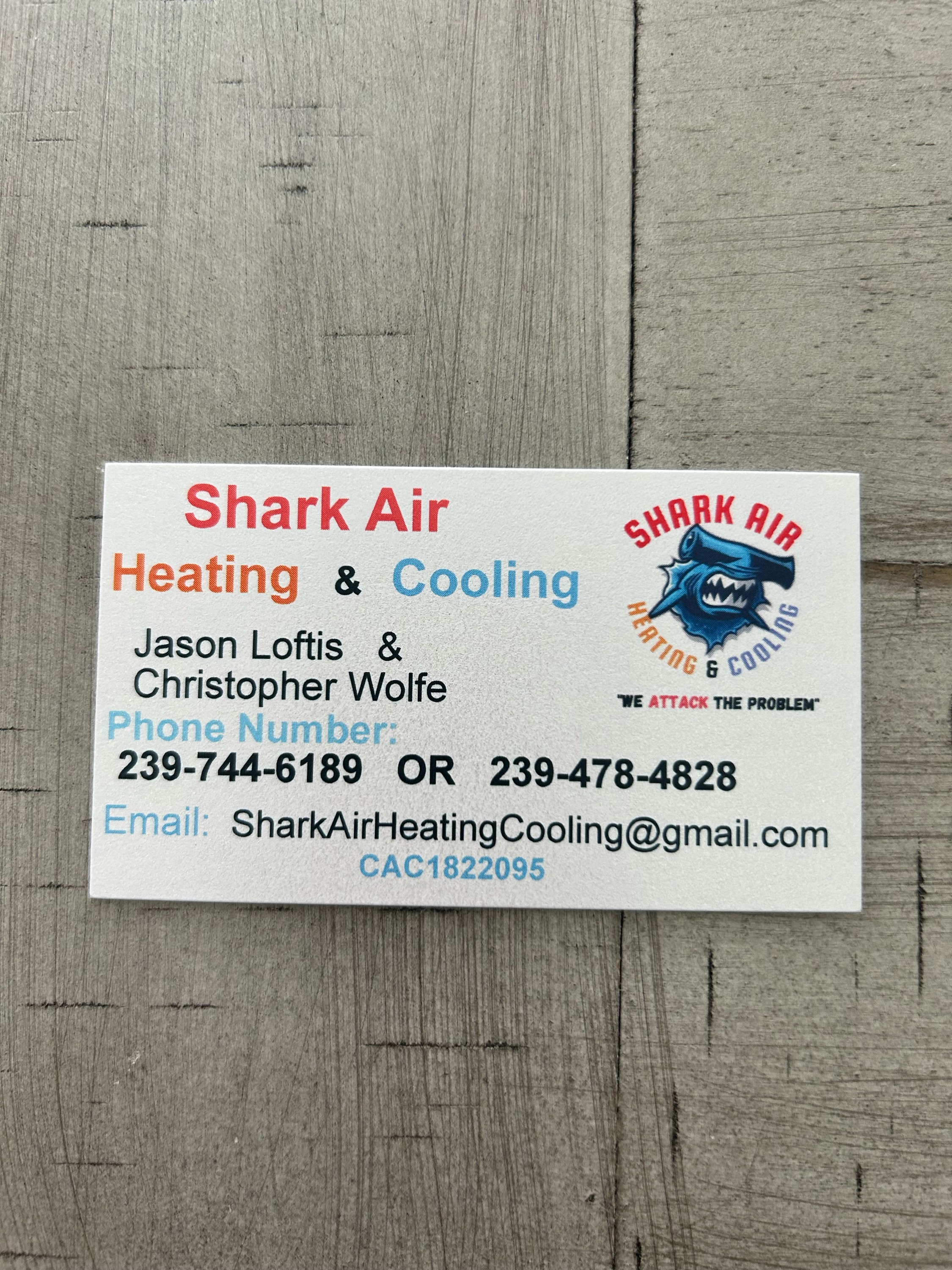 Shark Air Heating & Cooling Logo
