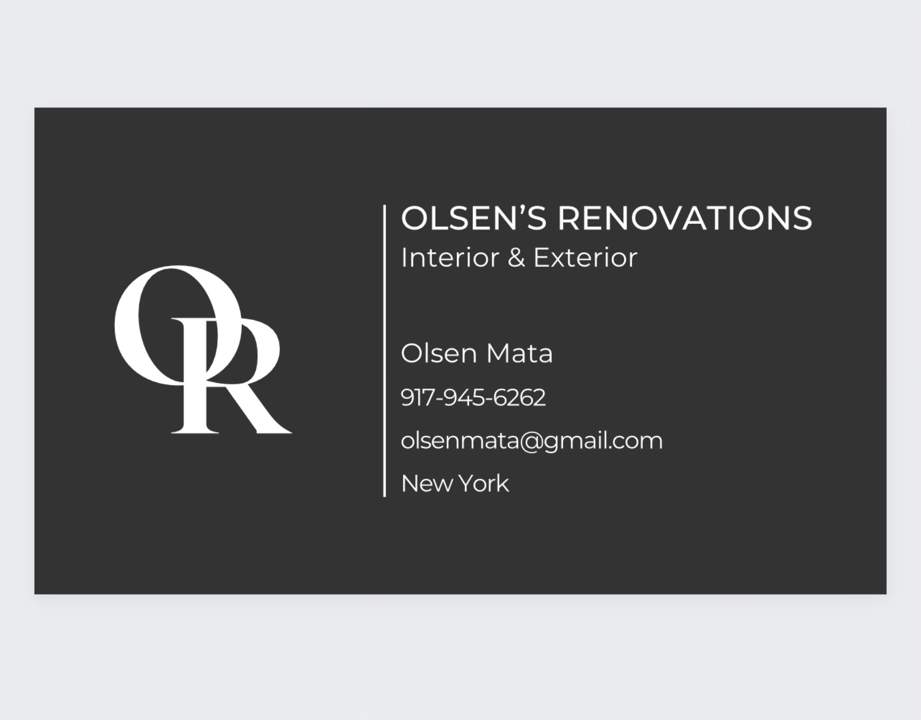 Olsen's Renovations Logo