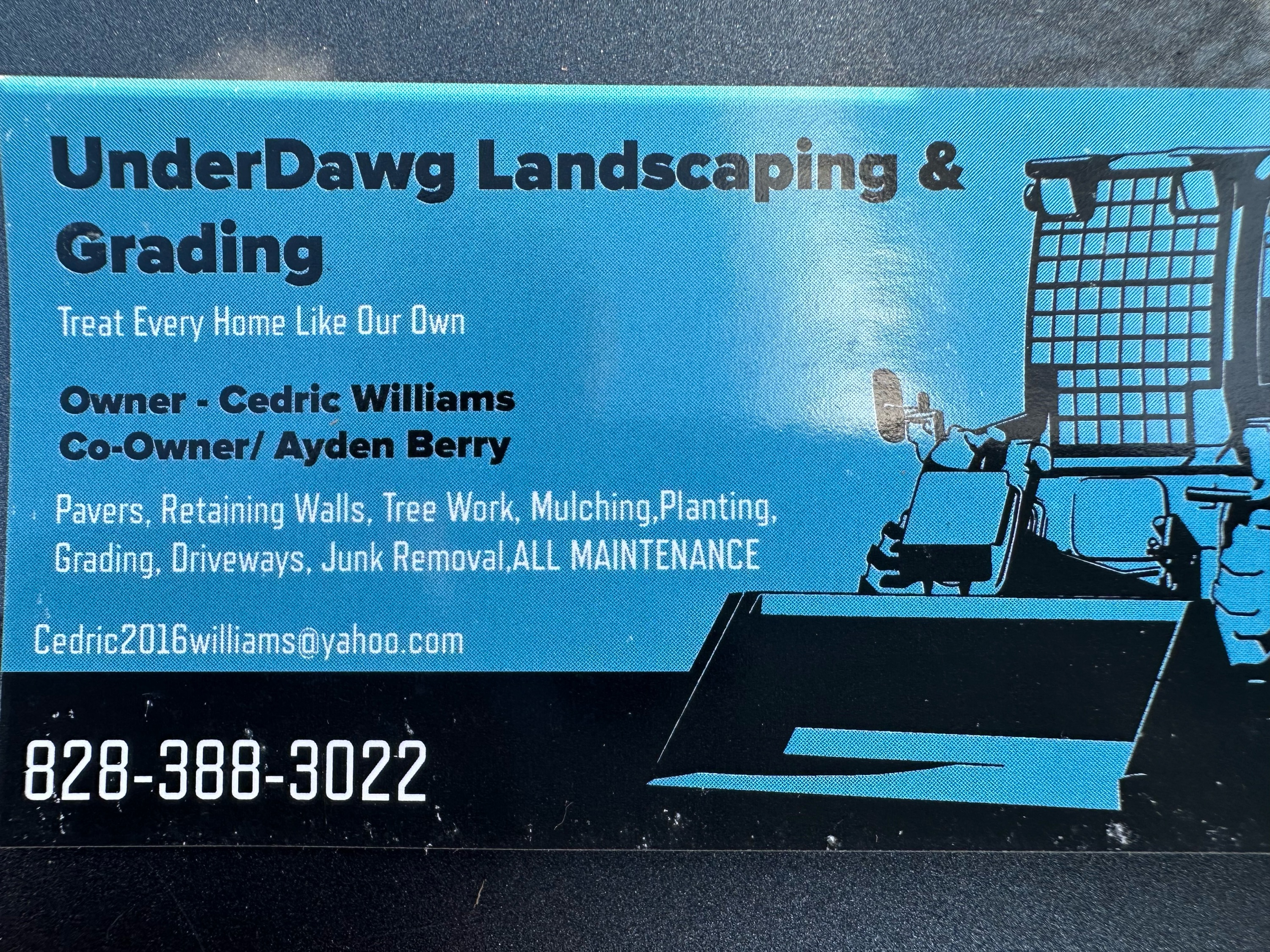 Underdawg Landscaping & Grading Logo