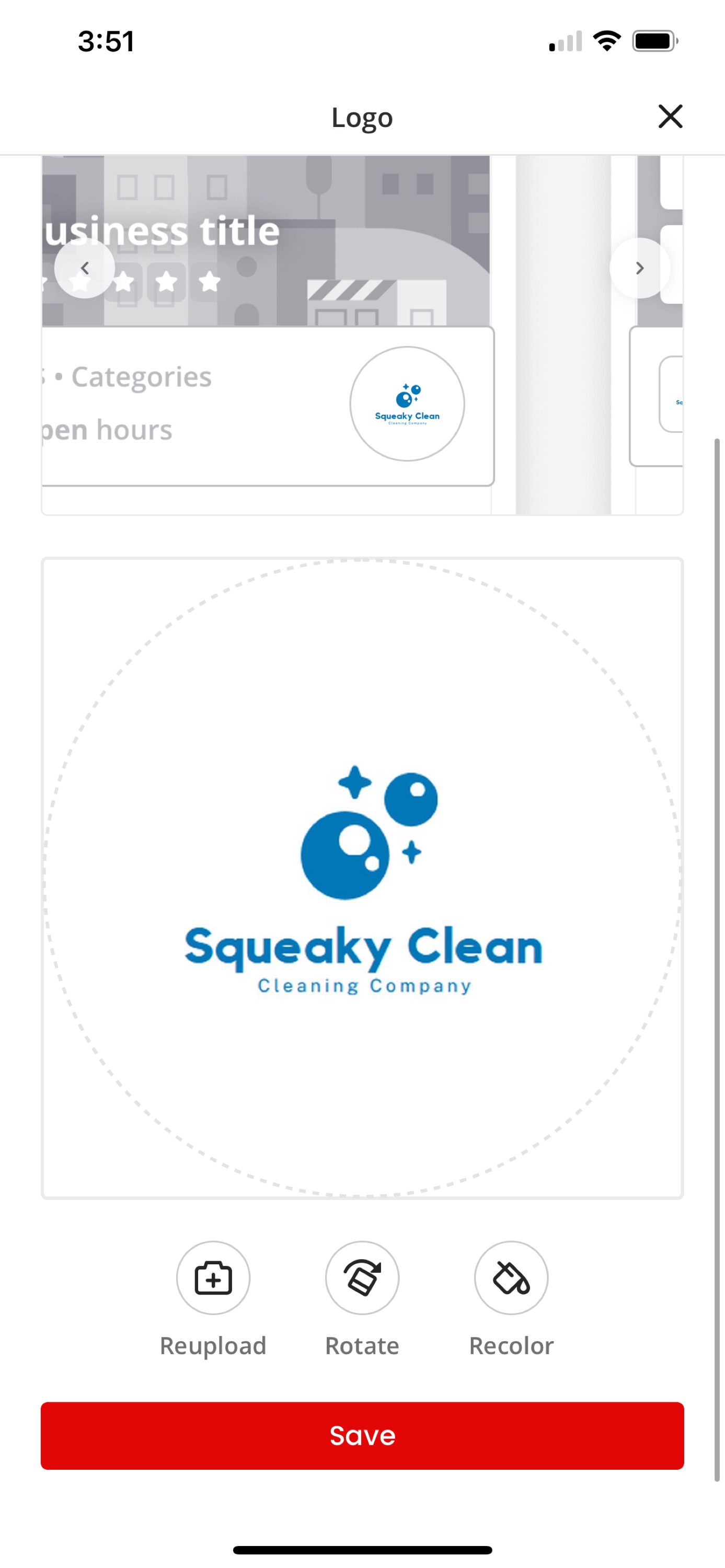 Squeaky Cleans Cleaning Company Logo