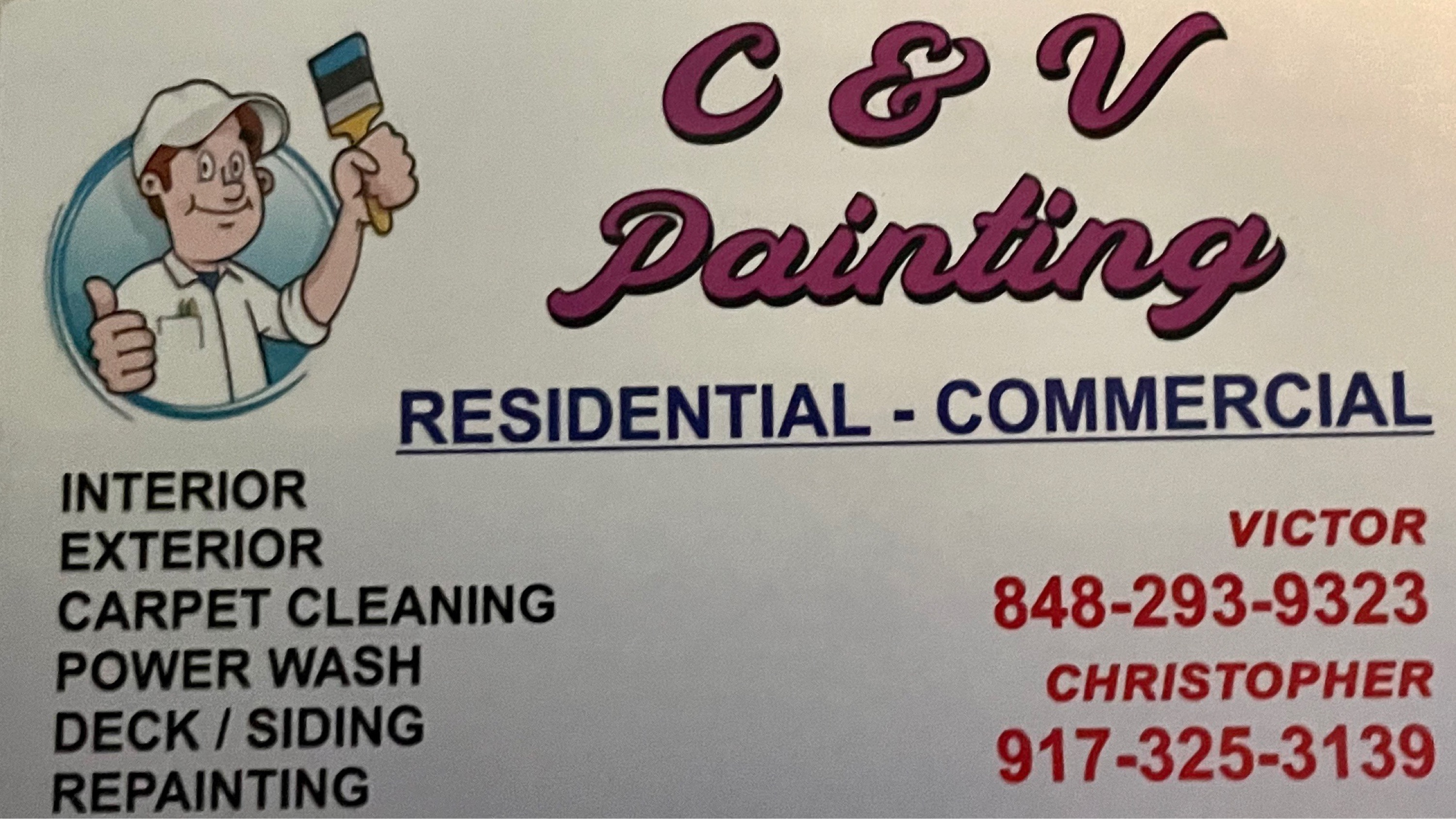 C & V Painting Logo