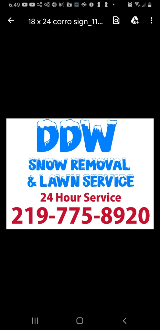 DDW Lawn Service & Snow Removal Logo