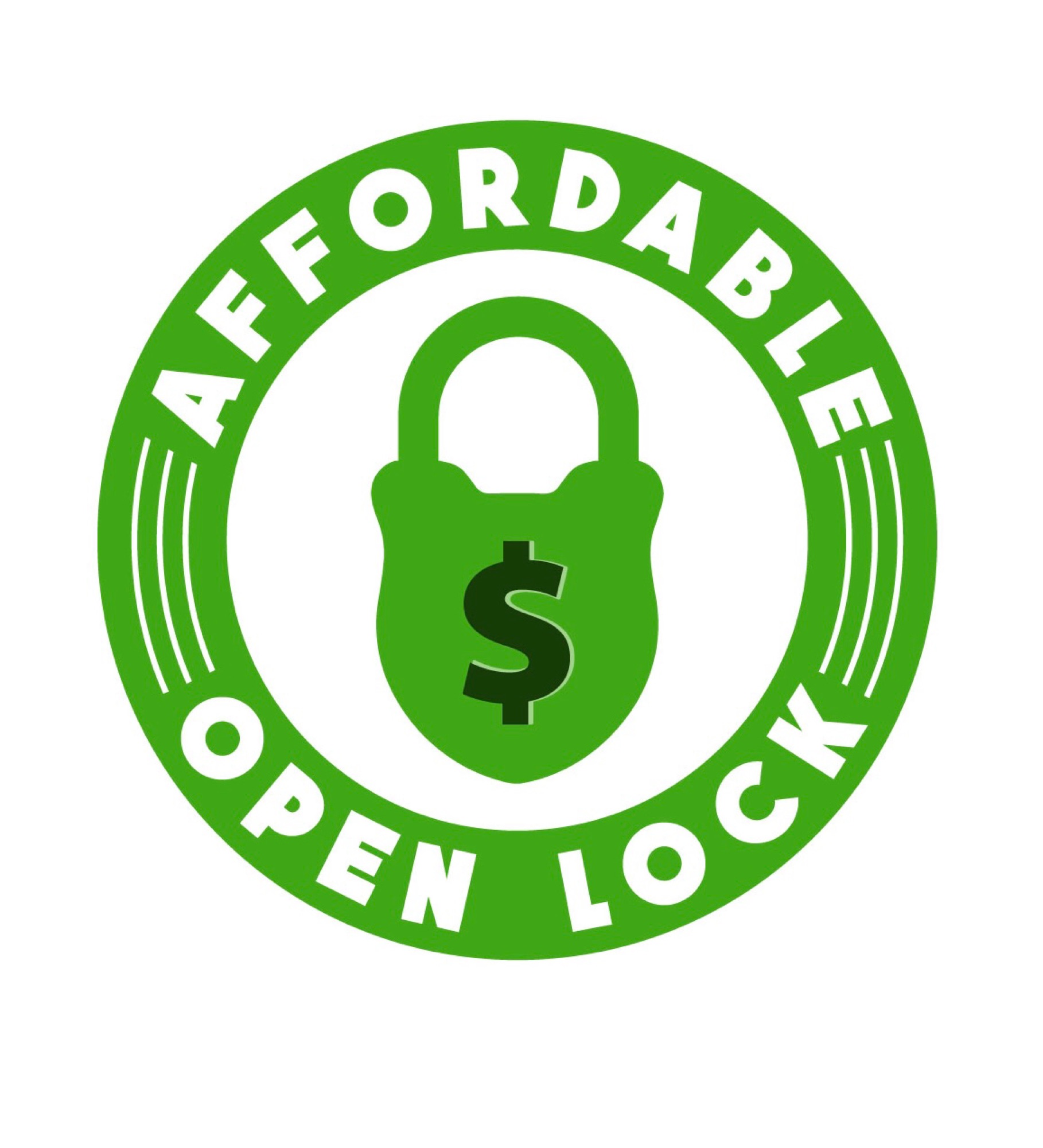 Affordable Open Lock Logo
