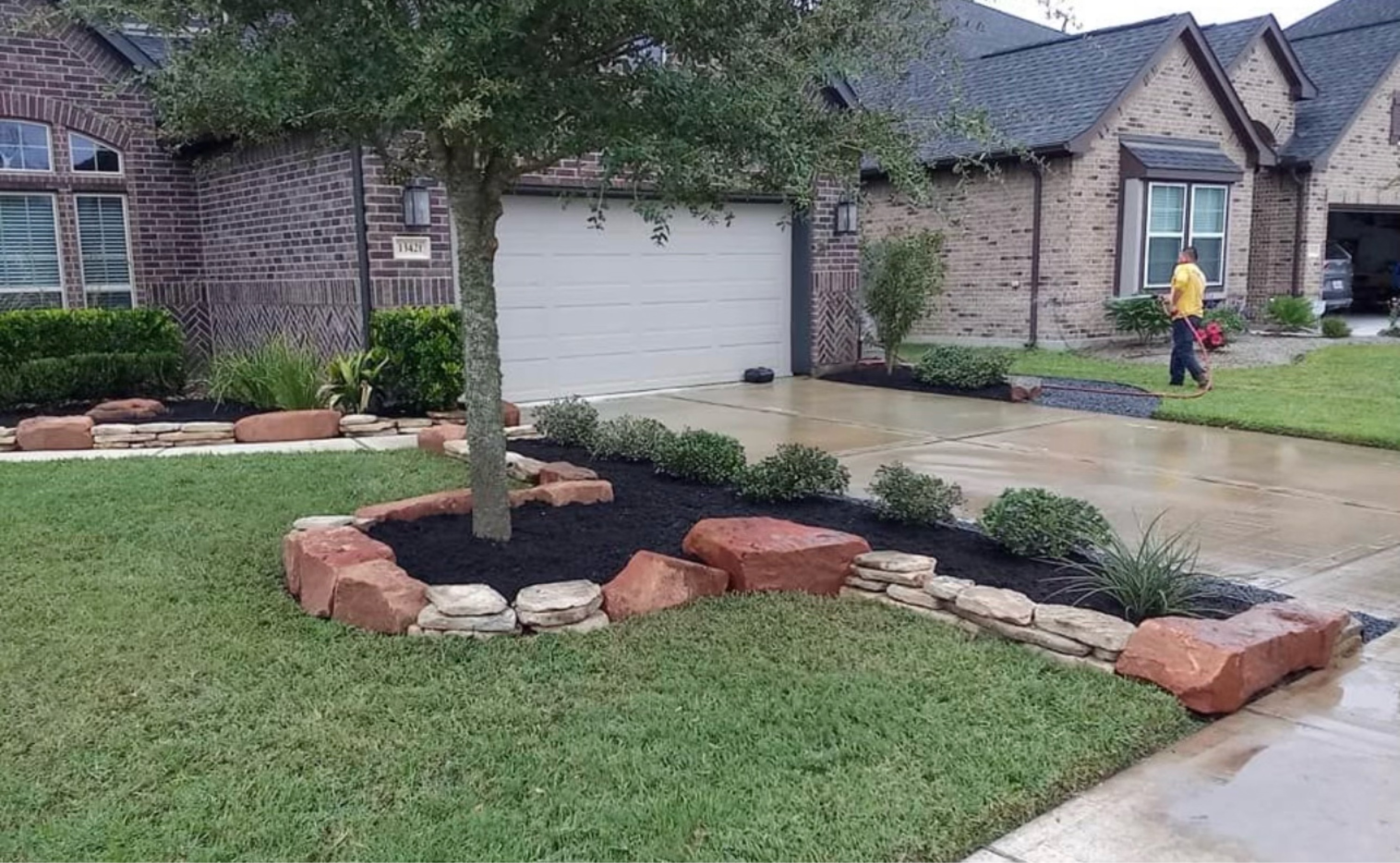 Juarez Landscaping and Concrete Logo