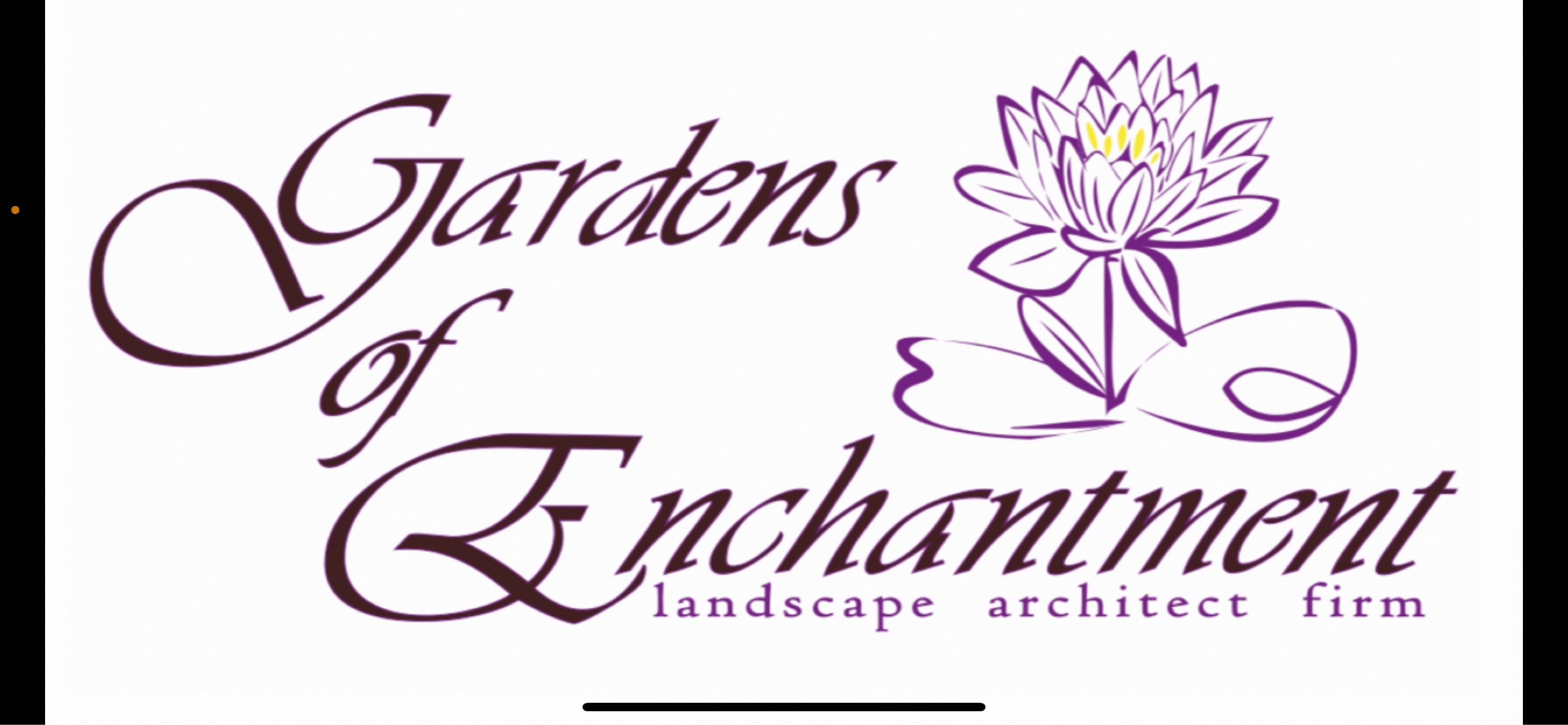 Gardens of Enchantment Landscape Architect Firm Logo