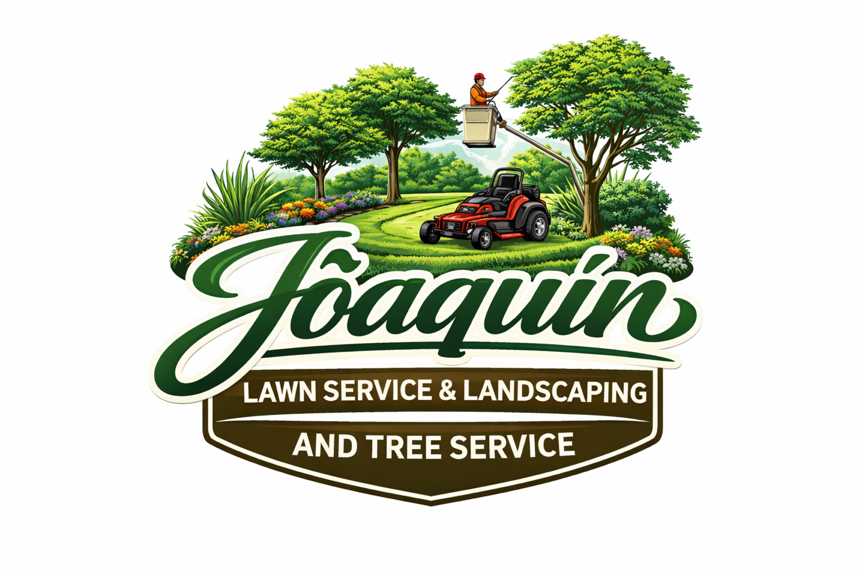 J's Olvera Lawn Service and Landscaping Logo