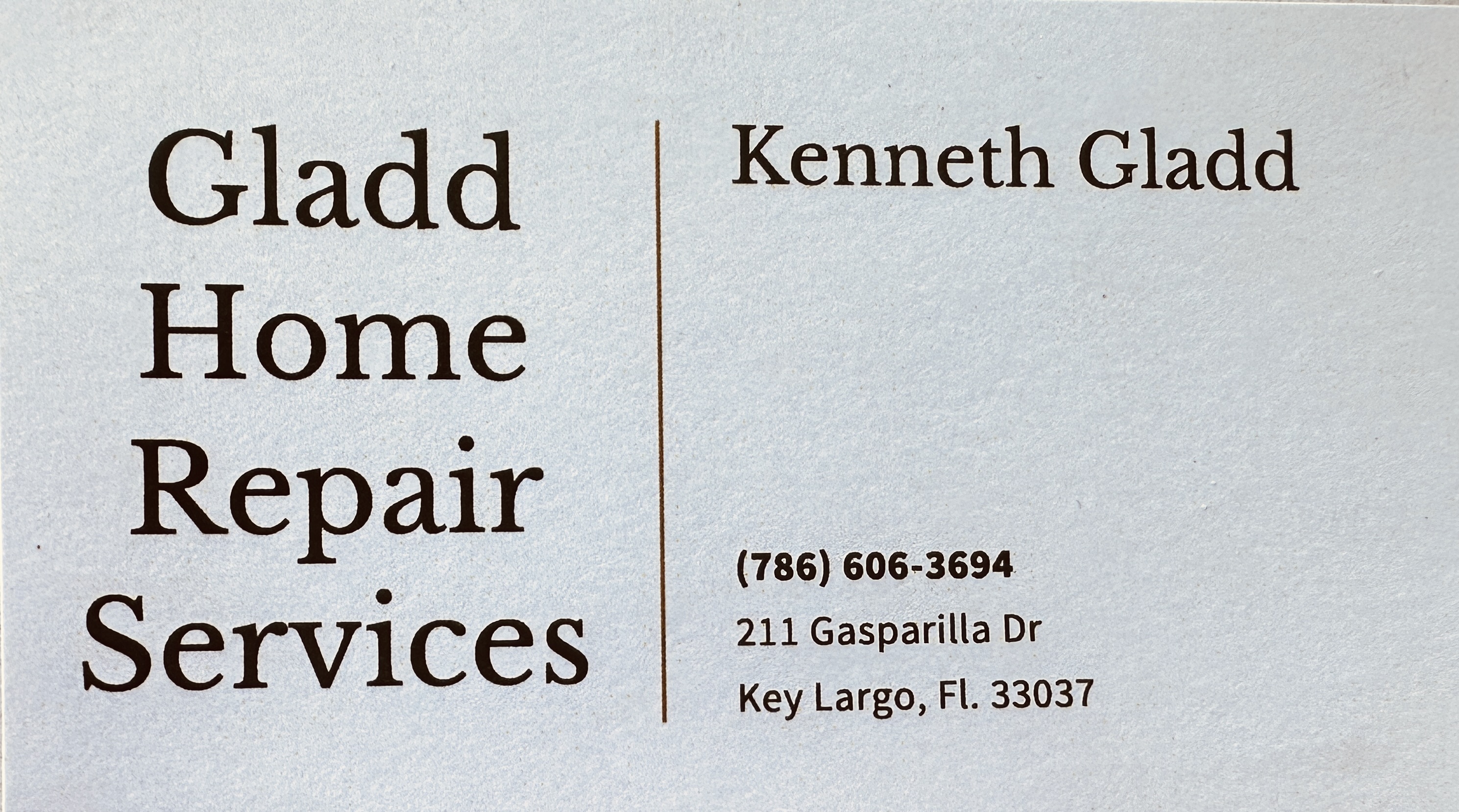 Gladd Home Repair Services Logo