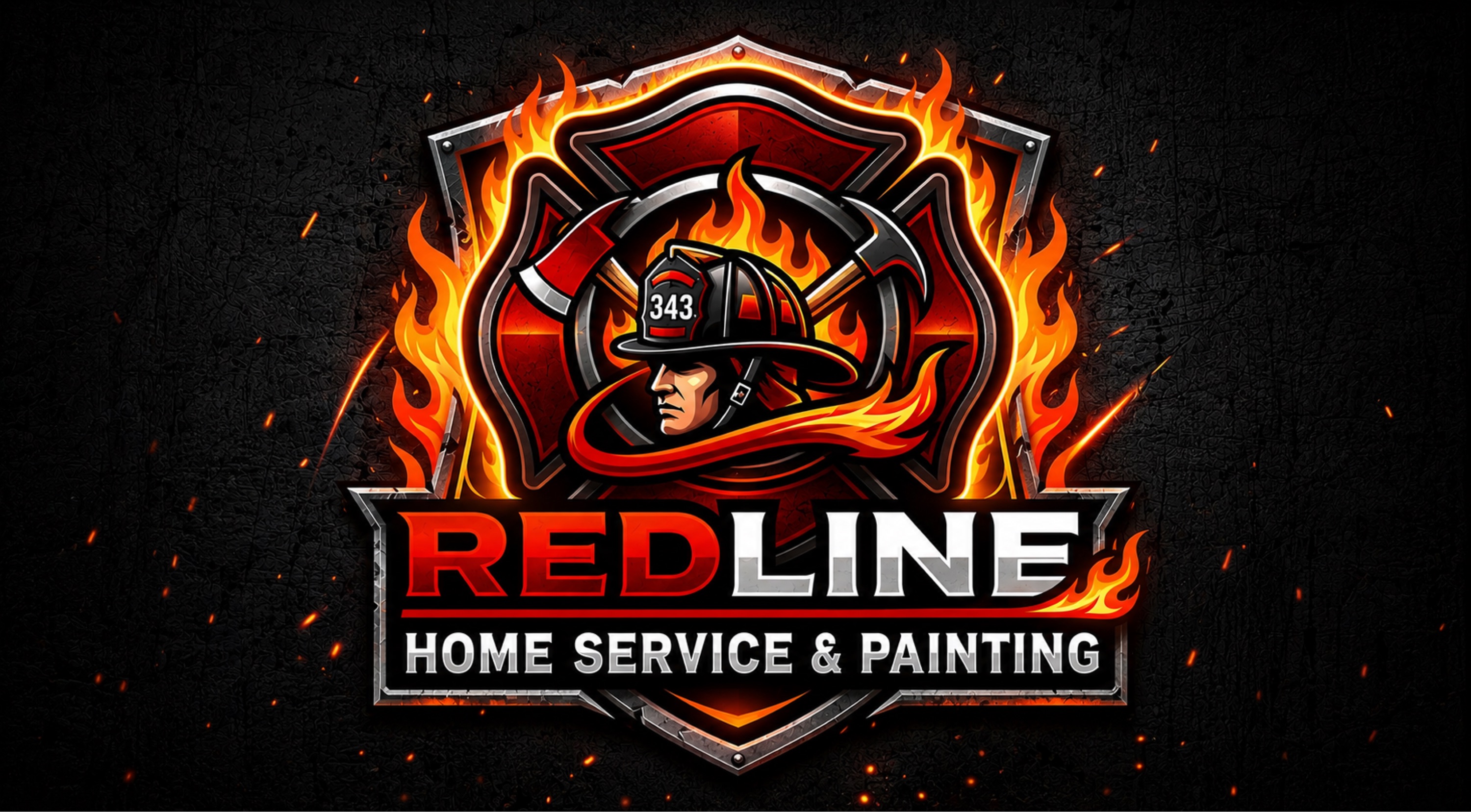 REDLINE Home Service & Painting Logo
