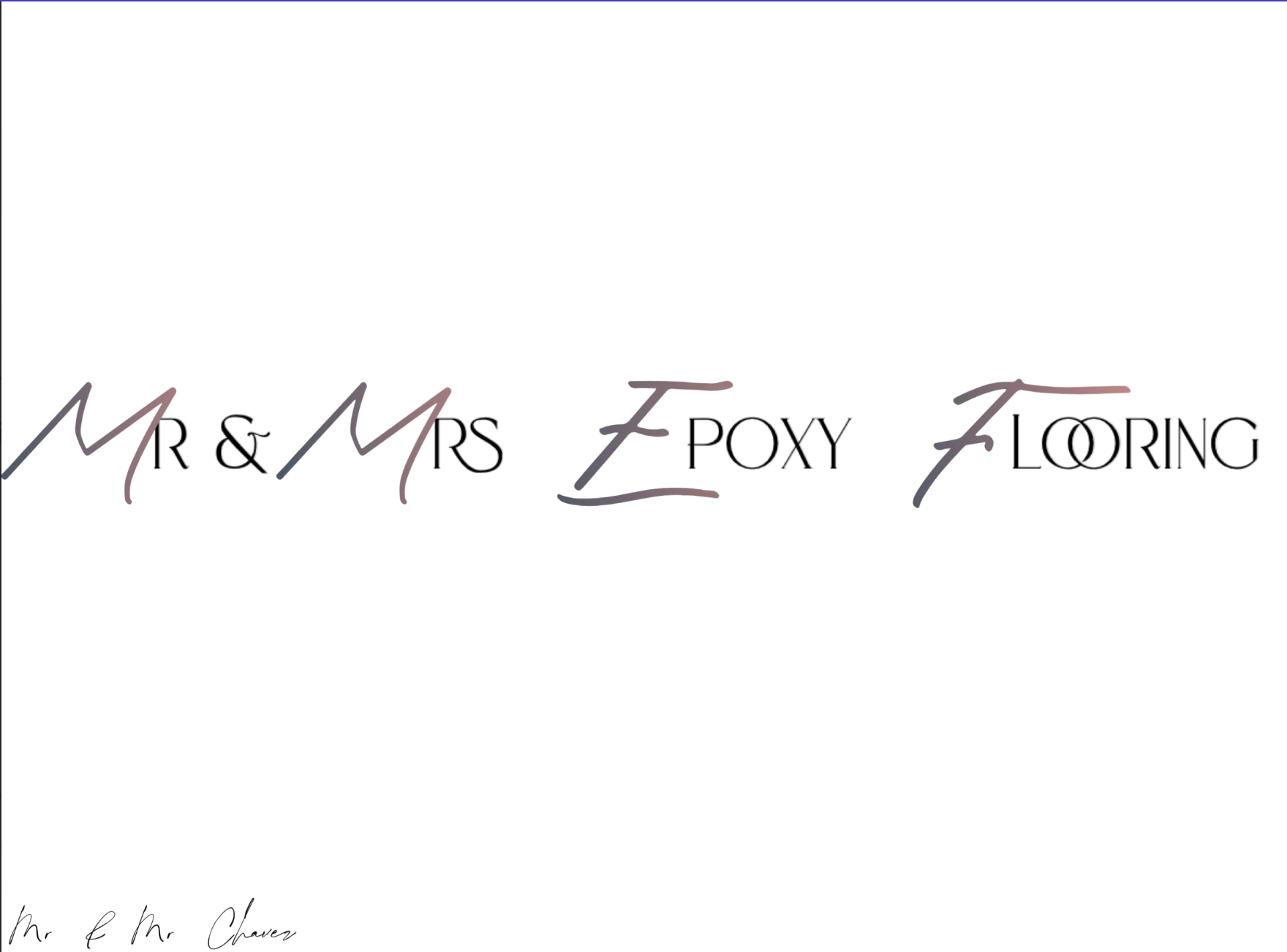 Mr & Mrs Epoxy Flooring Logo