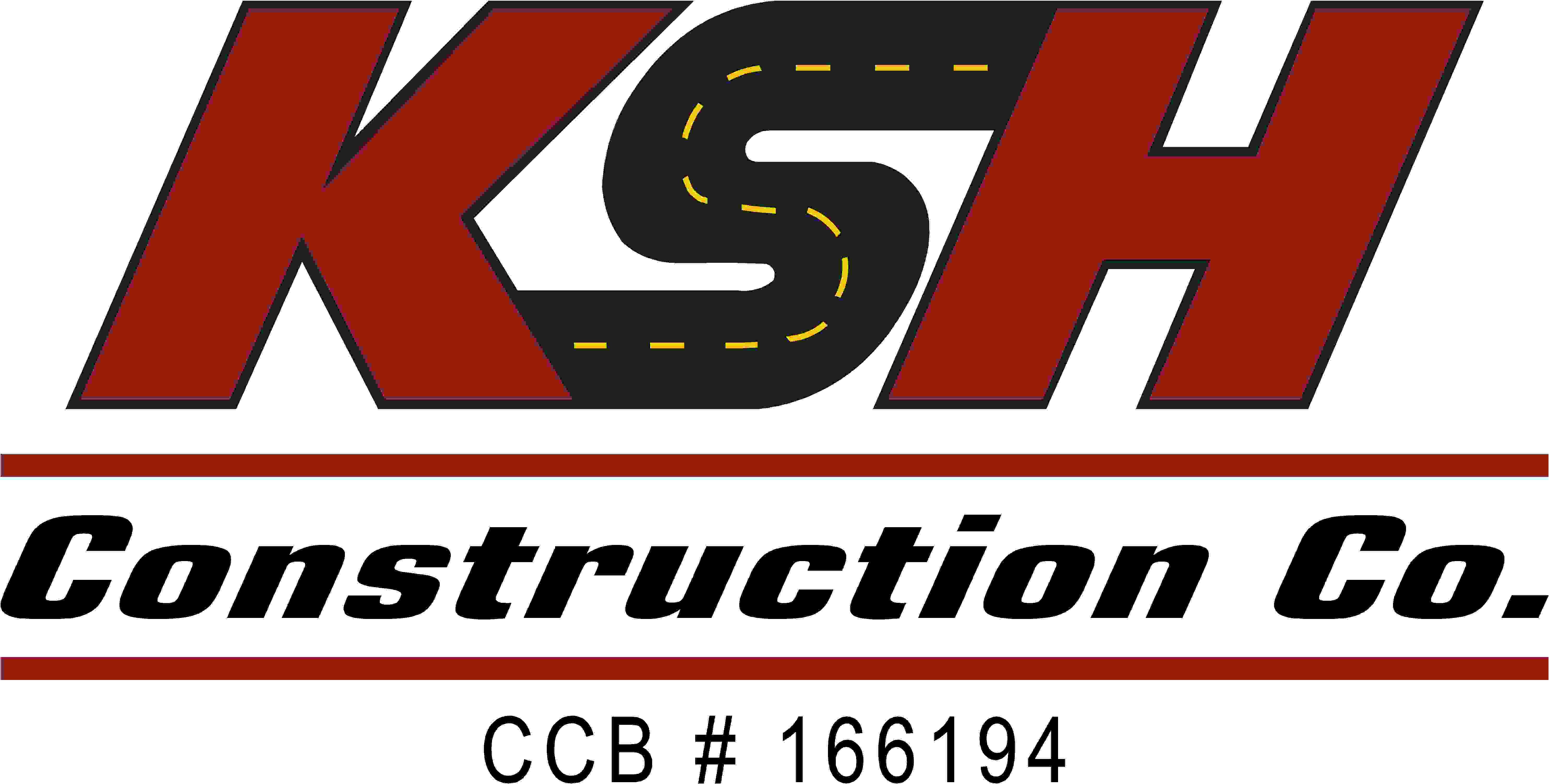 KSH Construction Company Logo