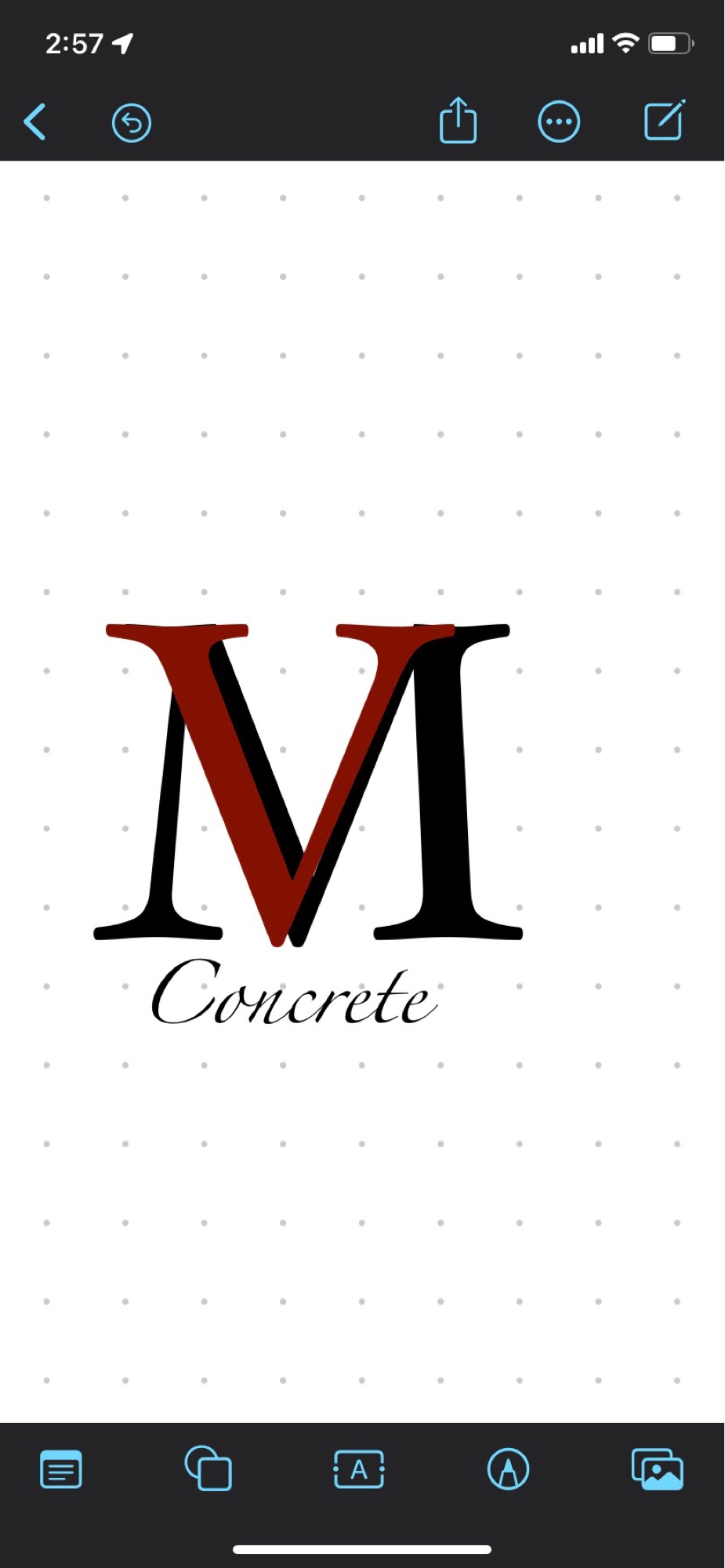 MV Concrete Logo