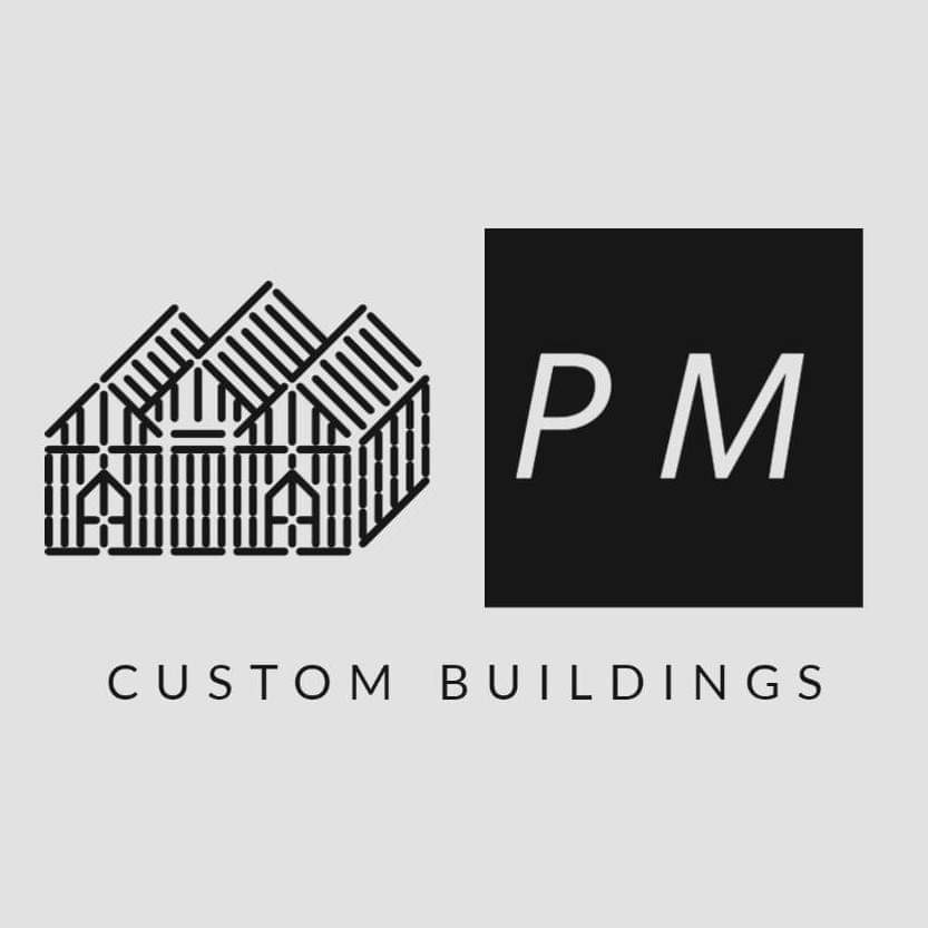 PM Custom Buildings Logo