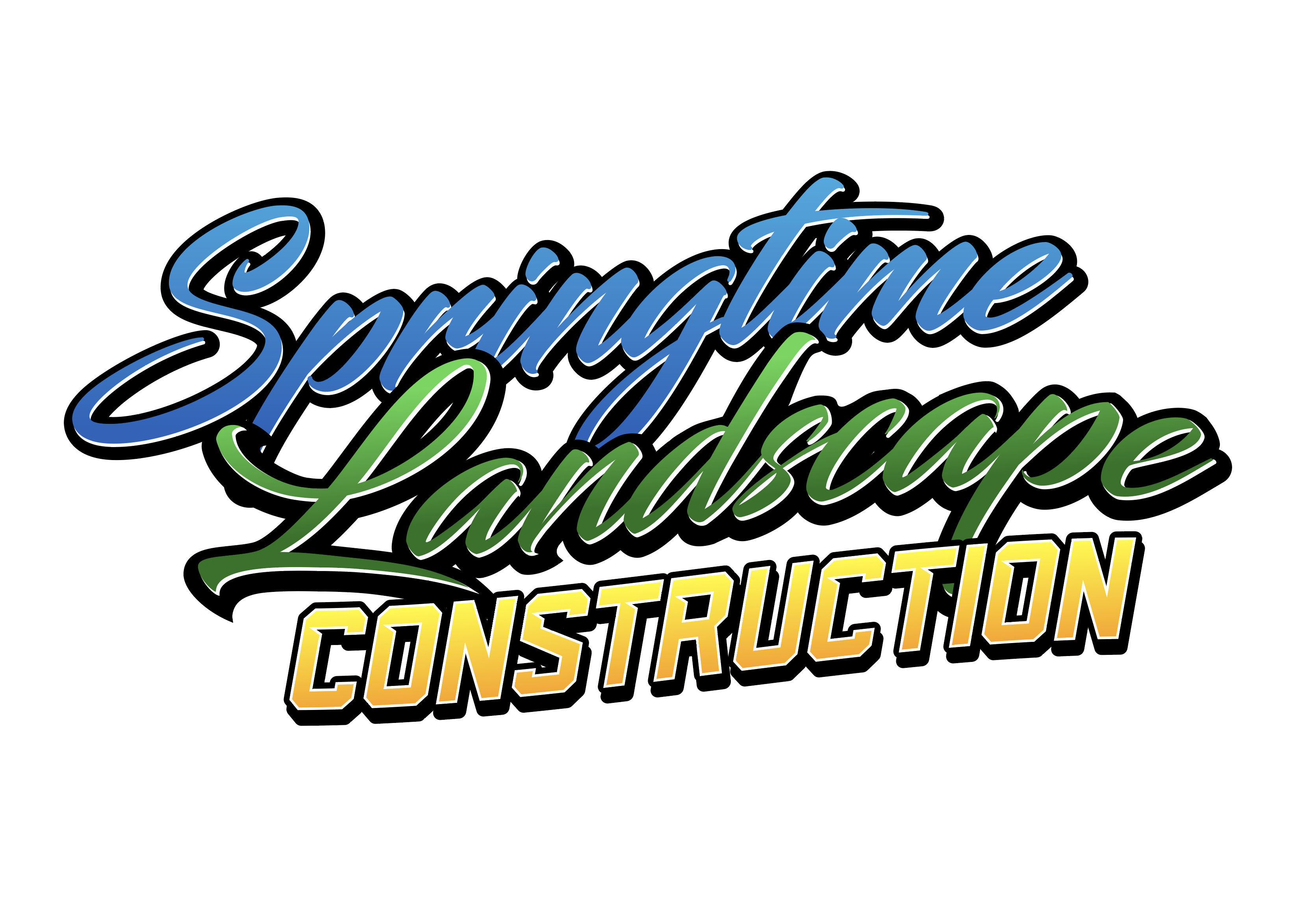 Springtime Landscape Construction Logo