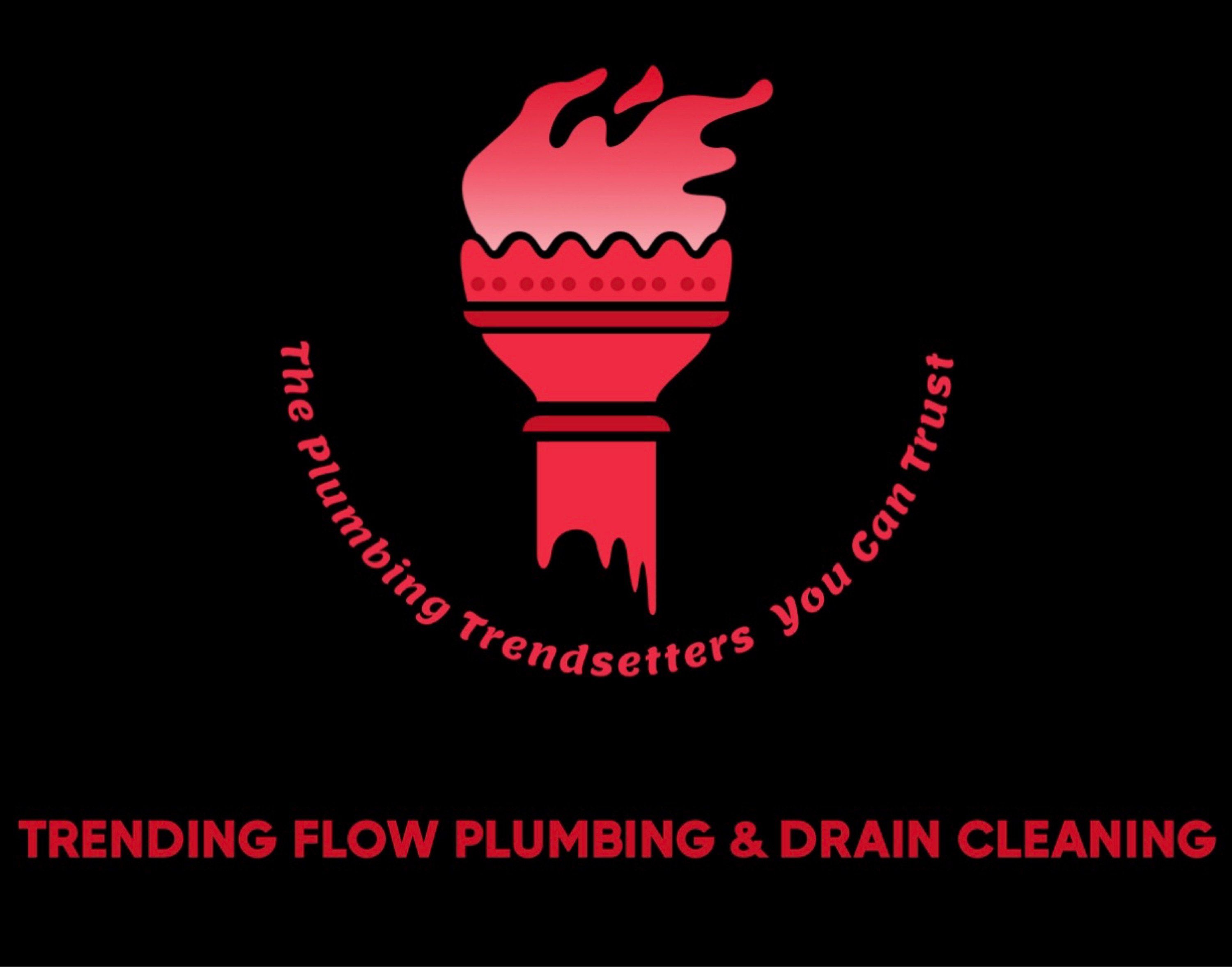 Trending Flow Plumbing & Drain Cleaning Logo