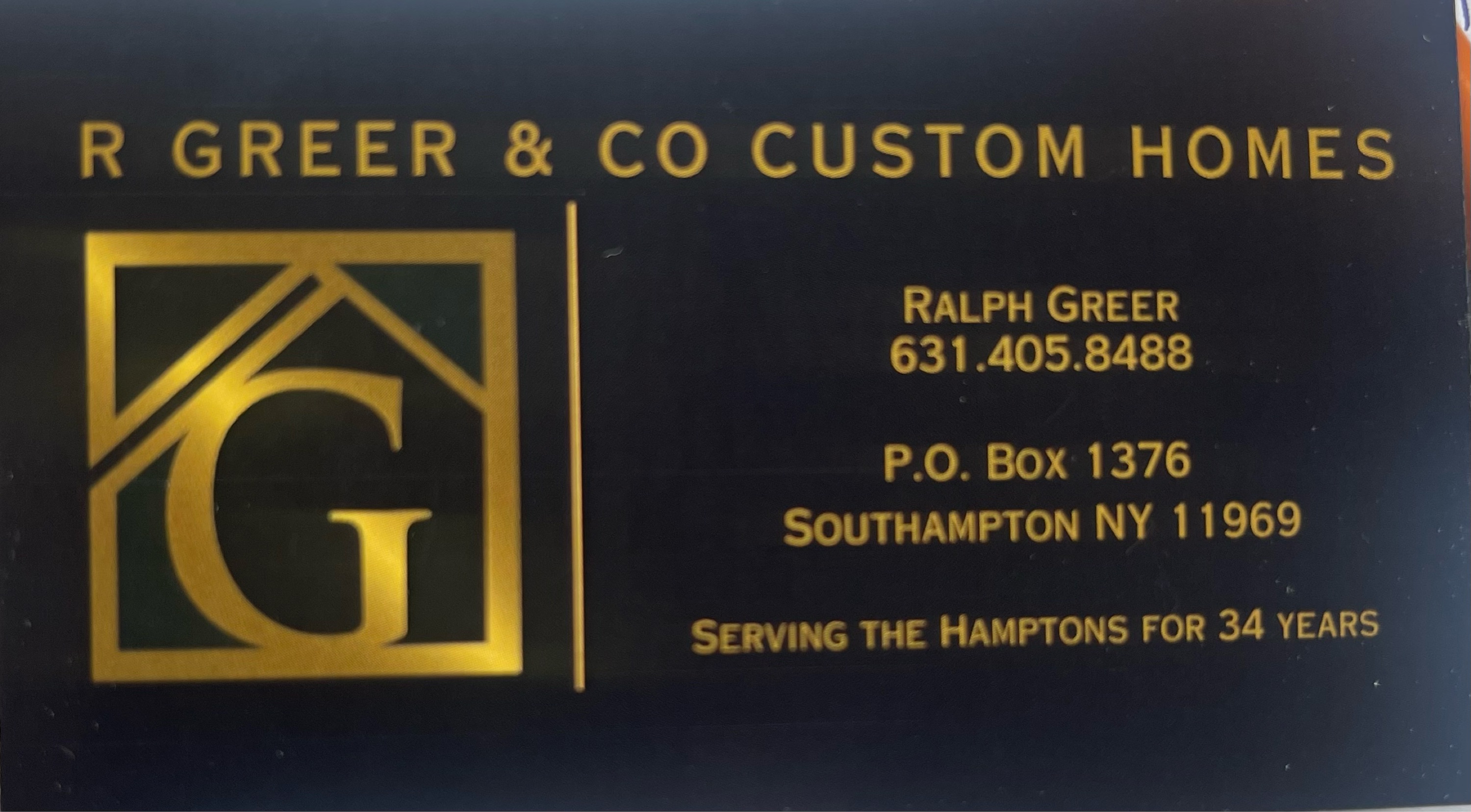 R Greer & Co Custom Homes Logo