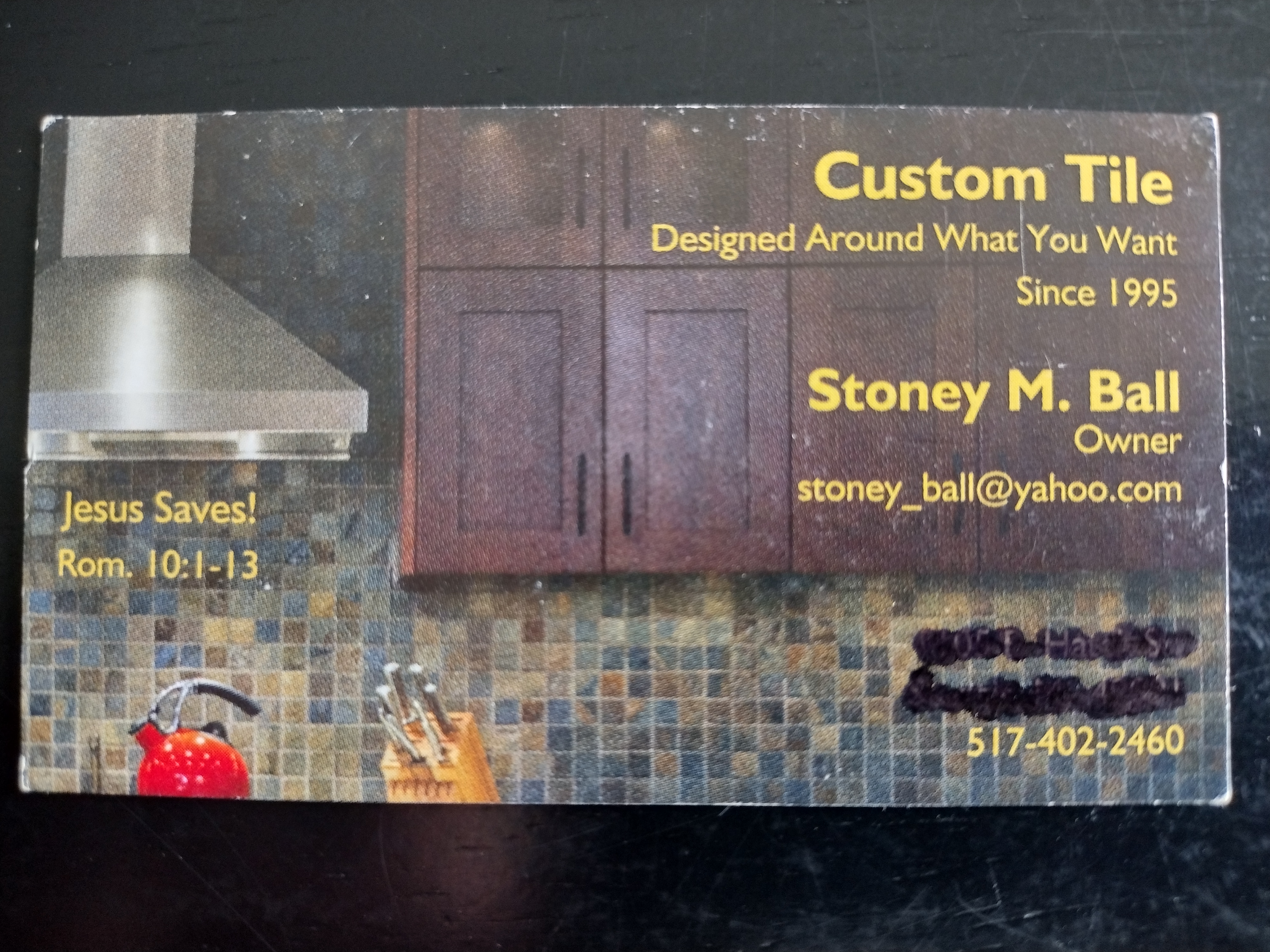 Custom Tile by Stoney M Ball Logo