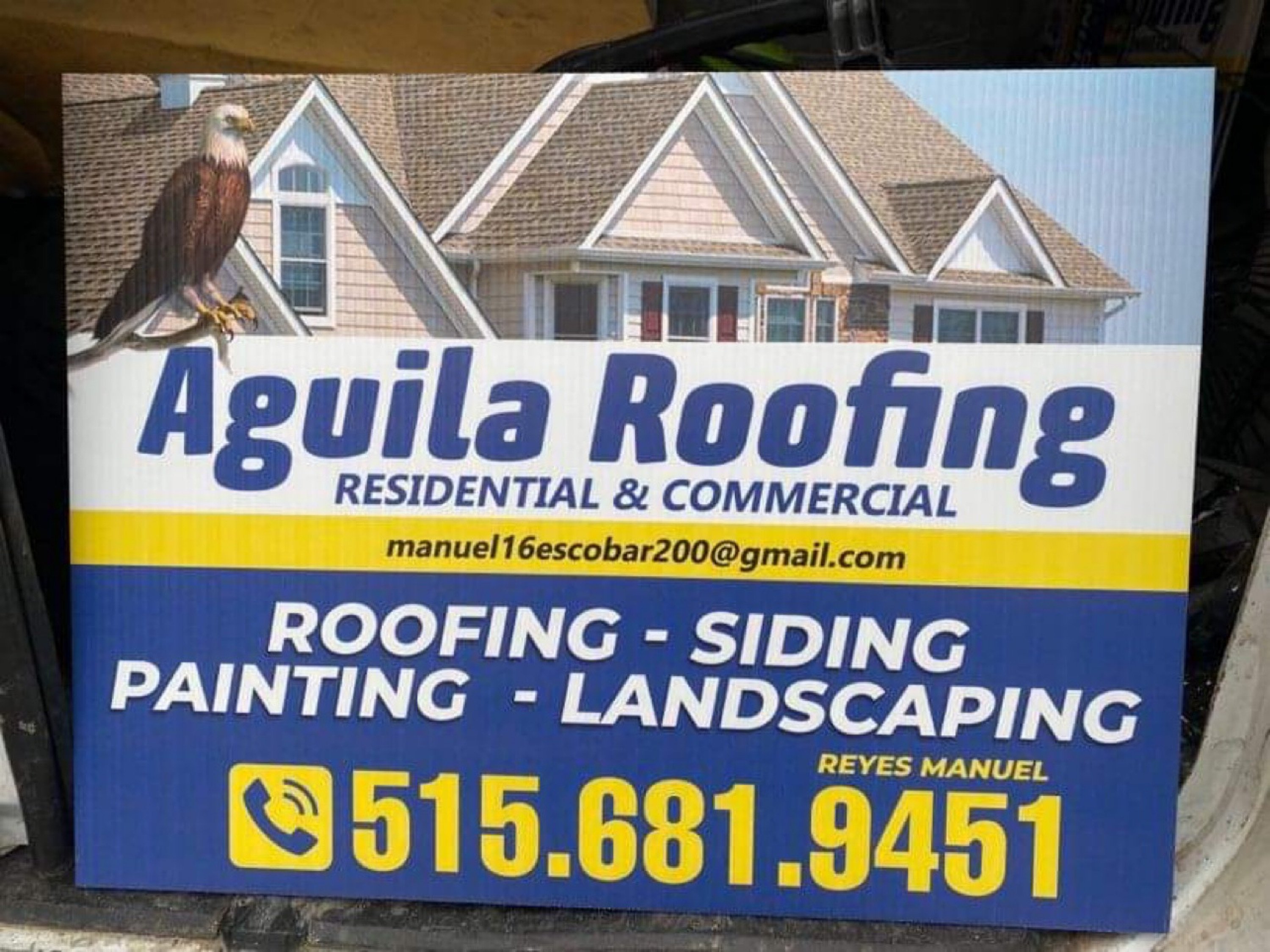 Aguila Roofing and Construction Logo
