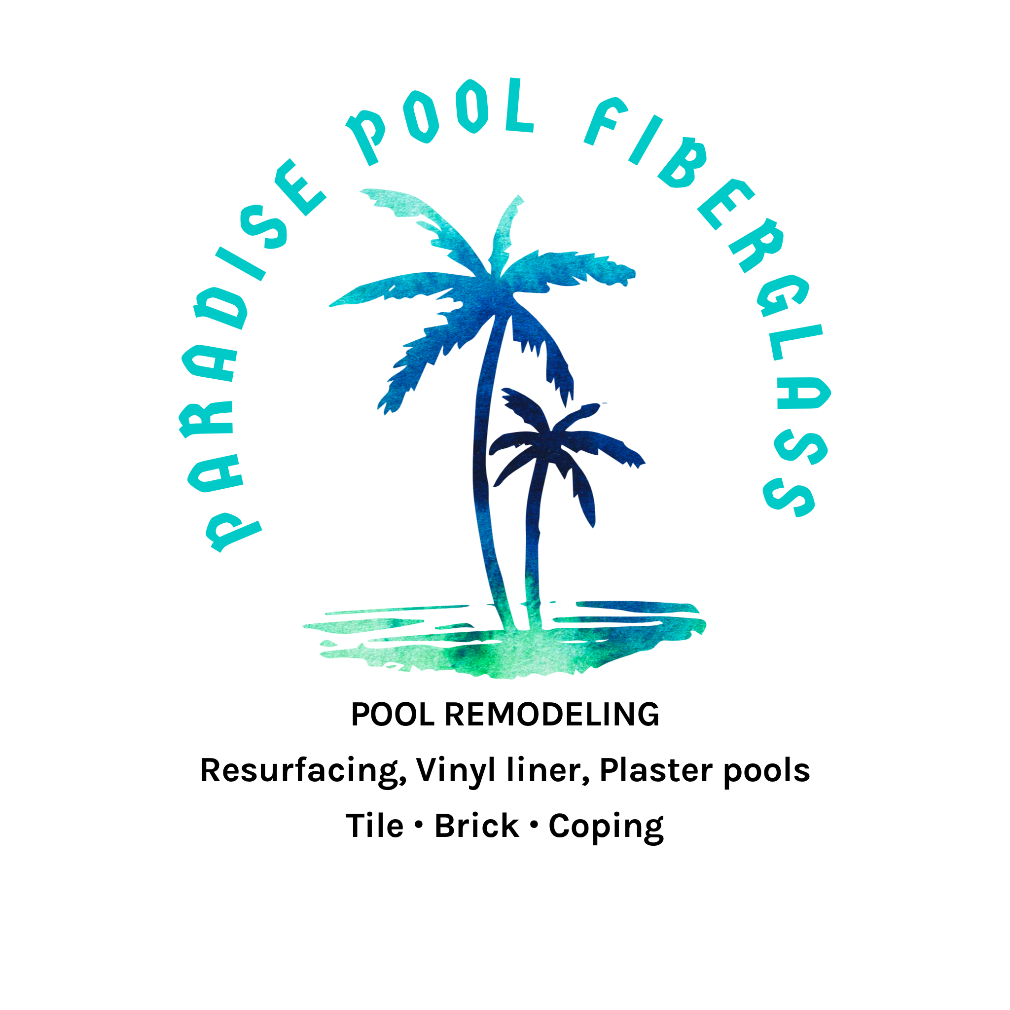 PARADISE POOL FIBERGLASS Logo