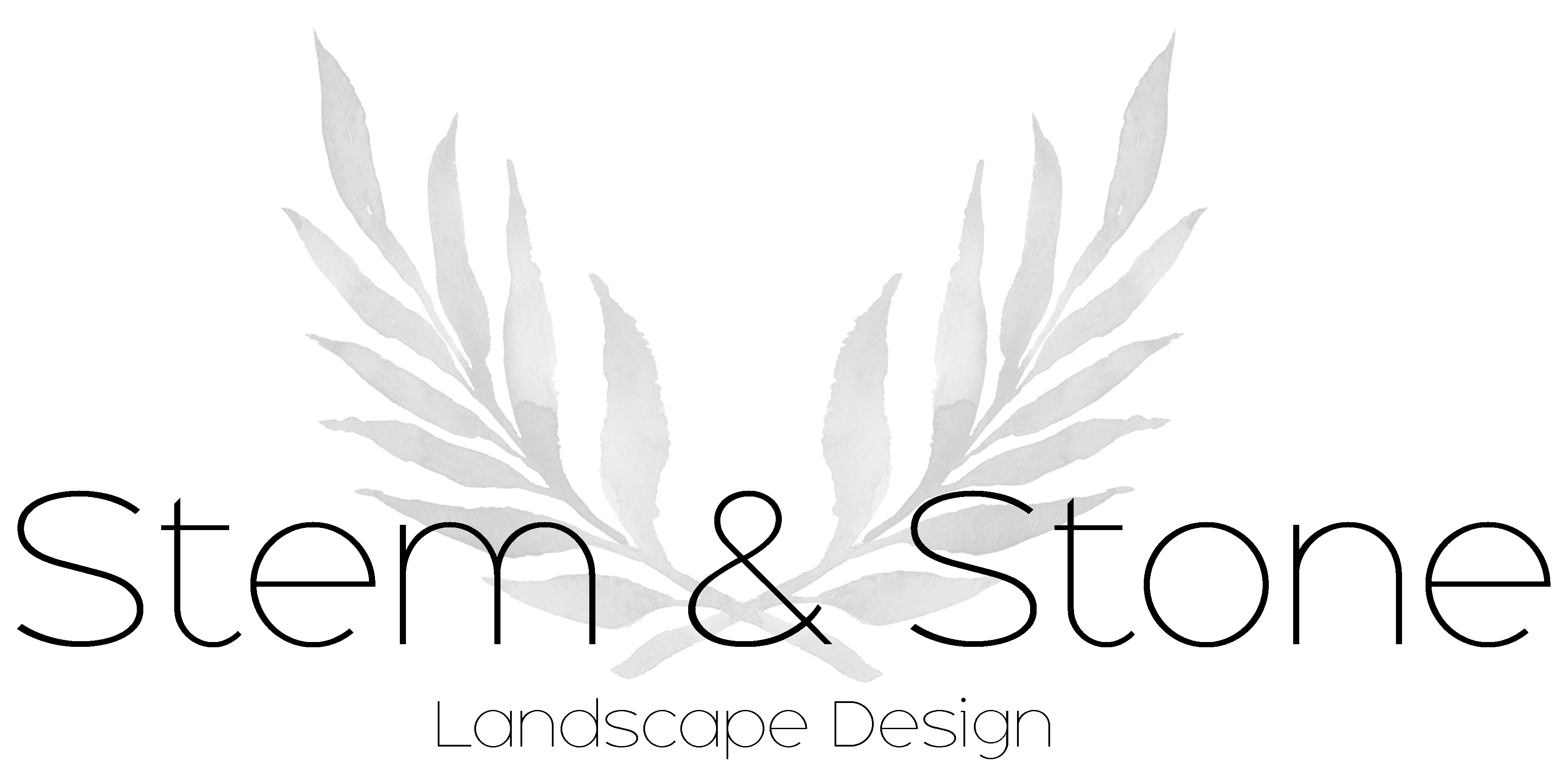 Stem and Stone Landscape Design Logo