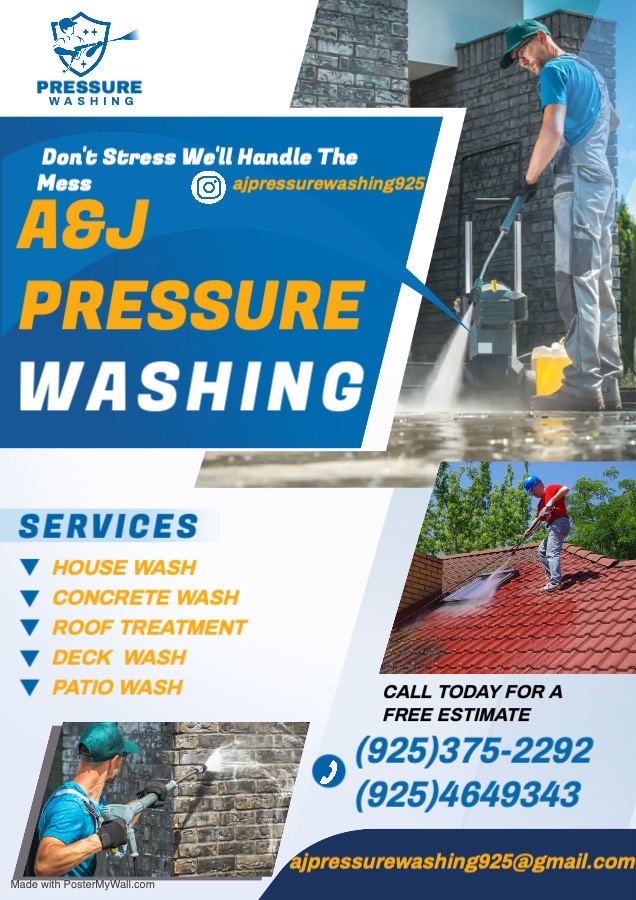 A J Pressure Washing Services Logo