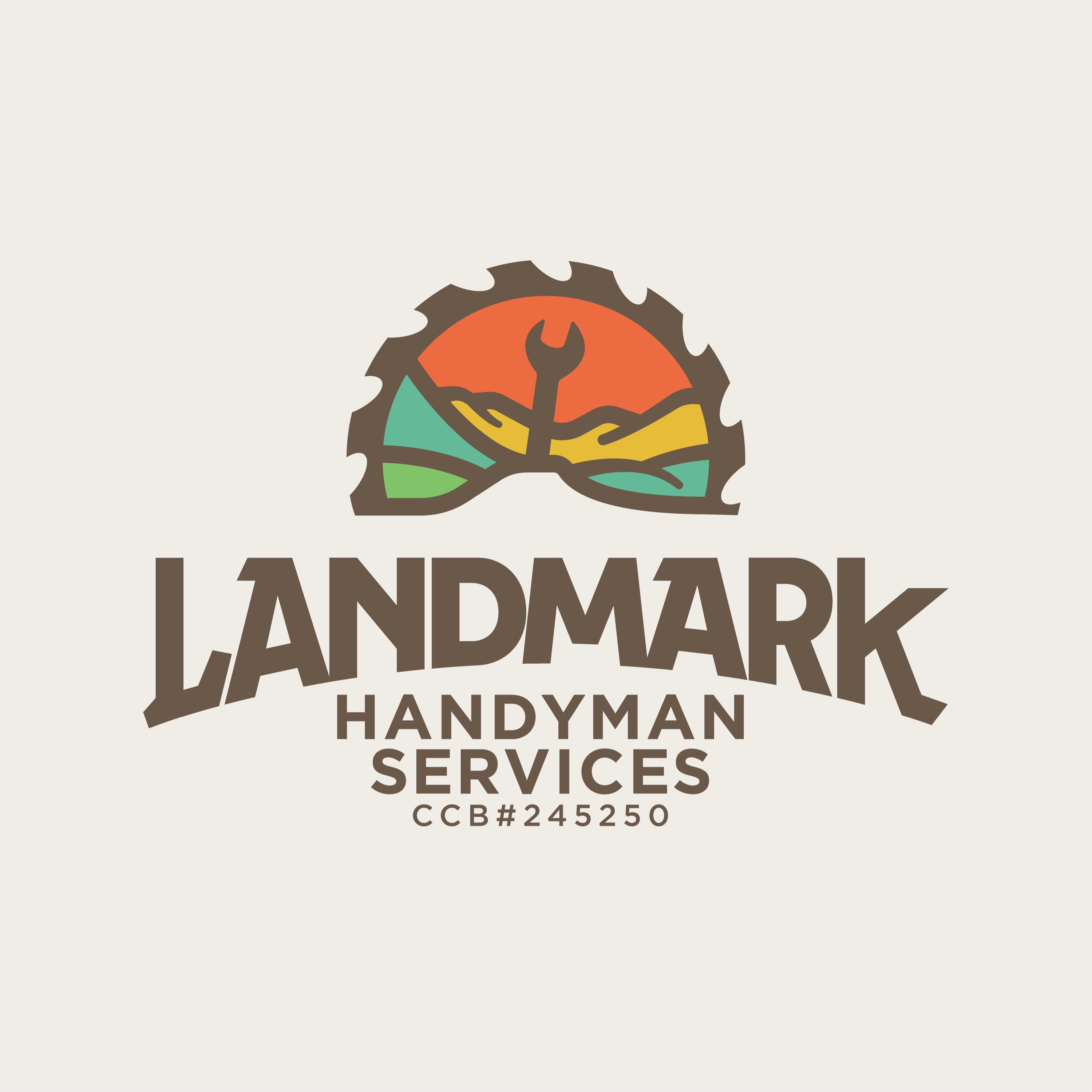 LANDMARK HANDYMAN SERVICES. Logo
