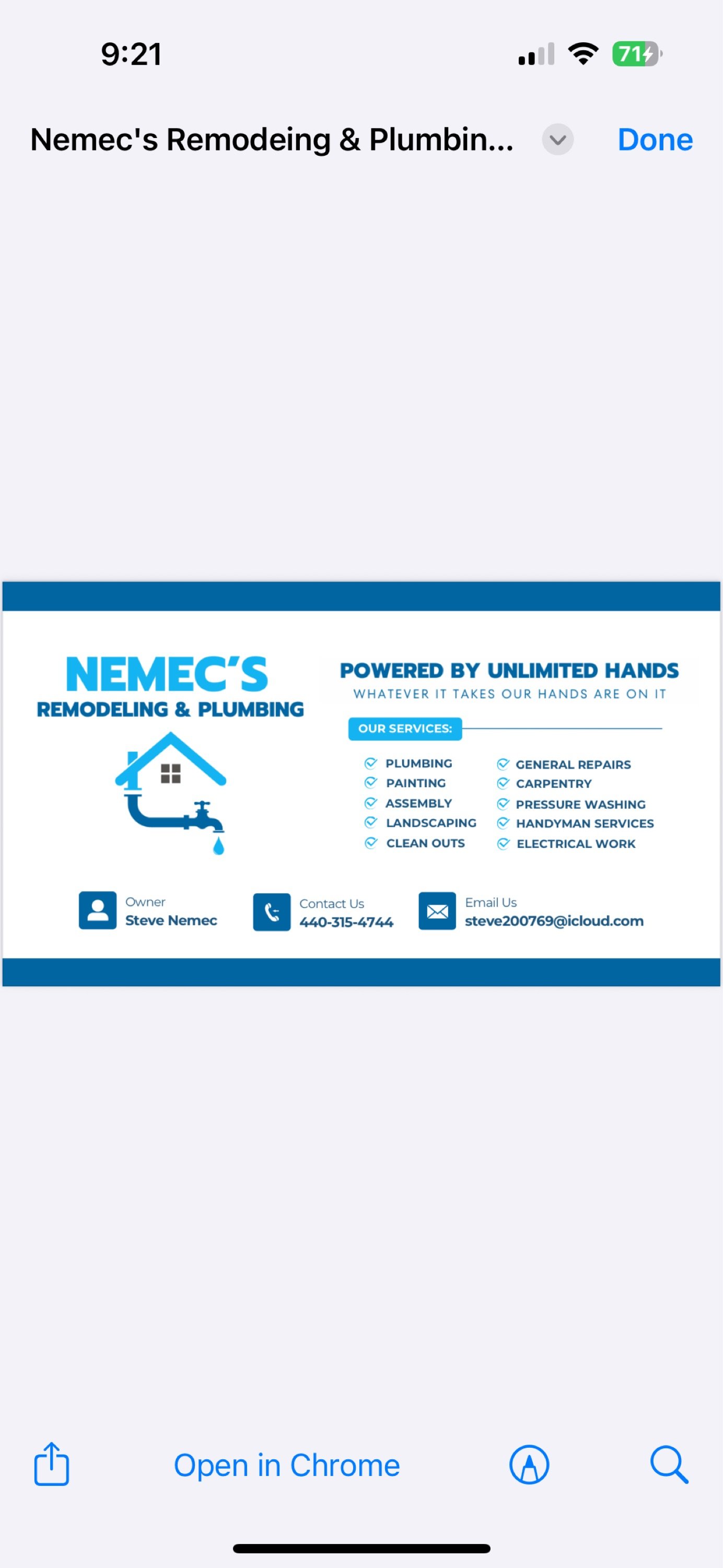 Nemecs Remodeling & Plumbing Logo