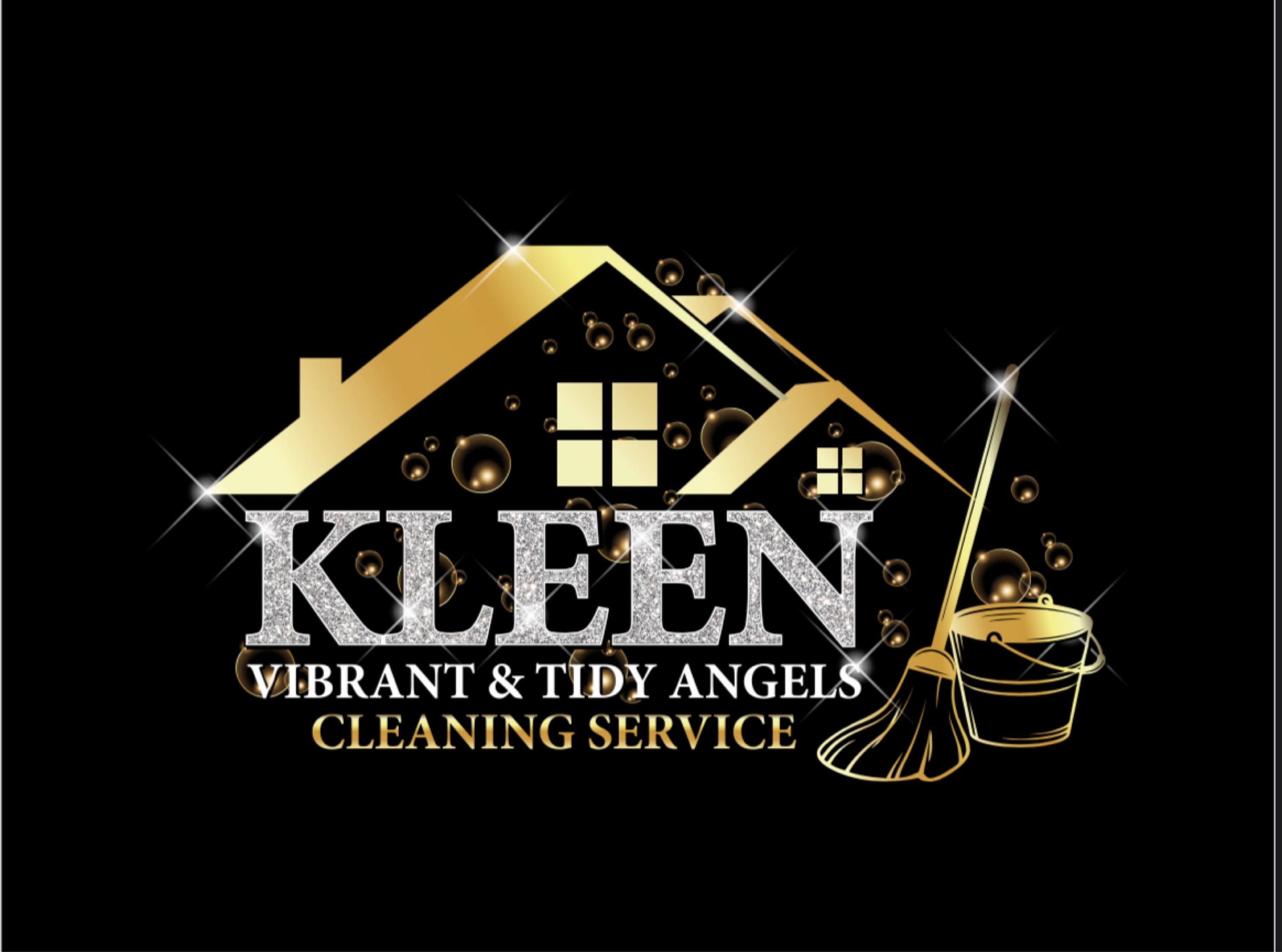 Kleen Vibrant Tidy Angels Cleaning Service Logo