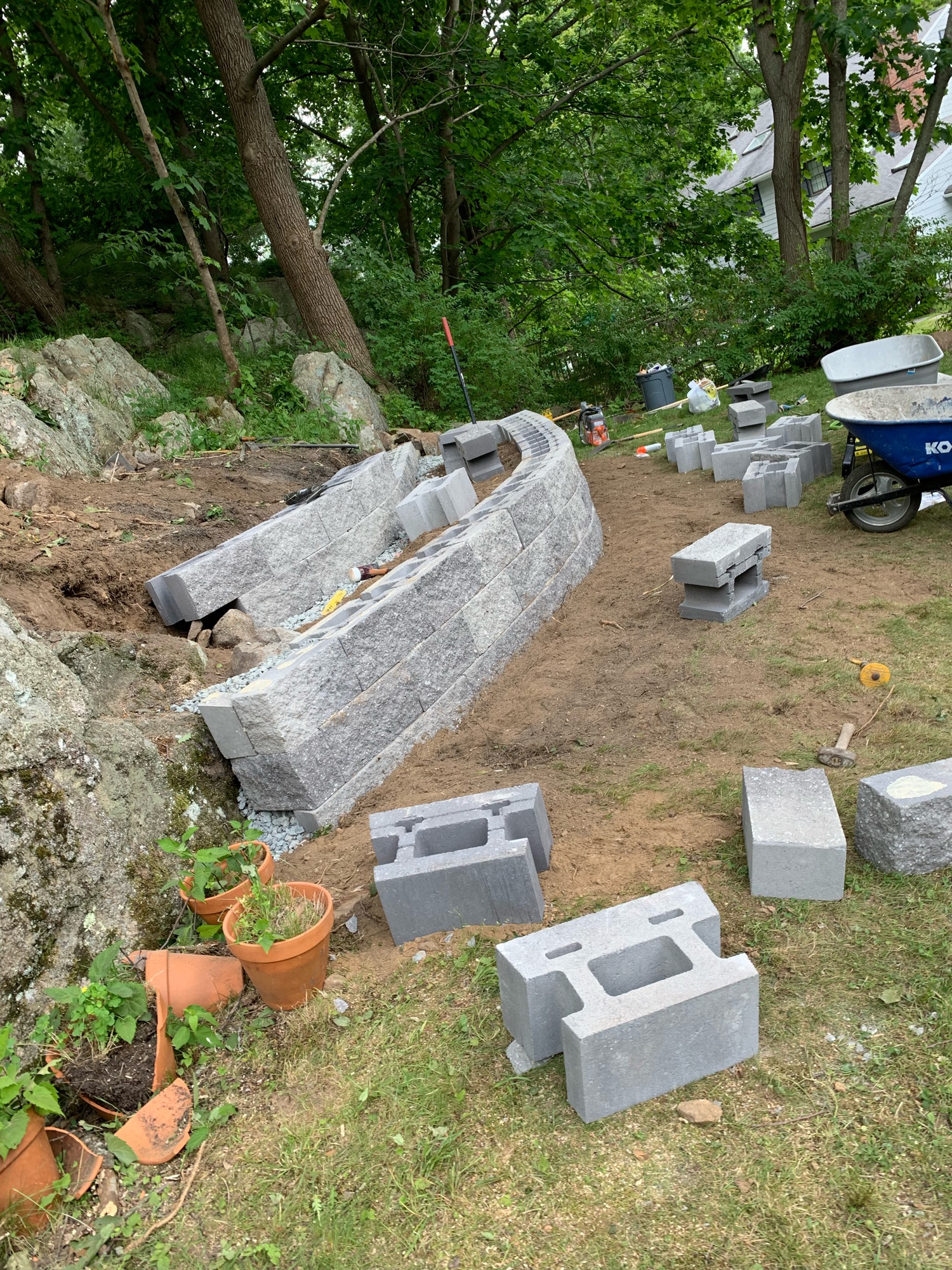 NL White Stone Masonry & Landscape Logo