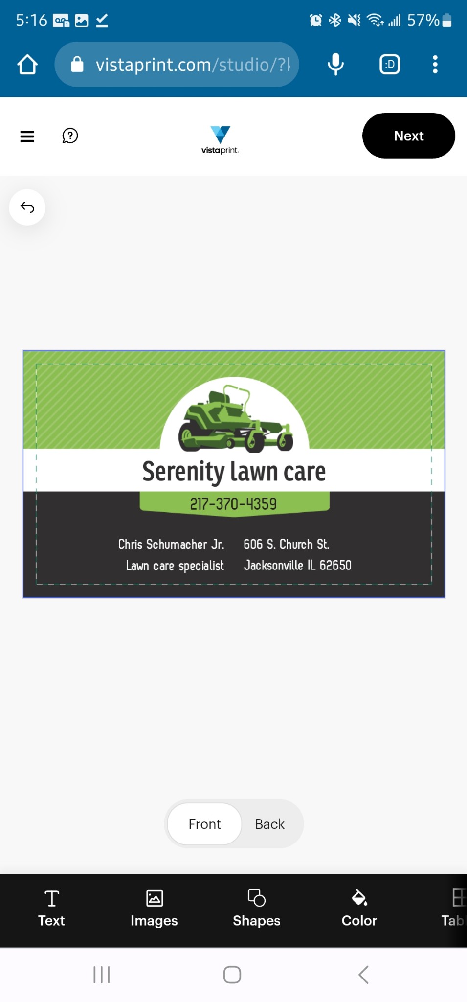 Serenity Lawn Care Logo