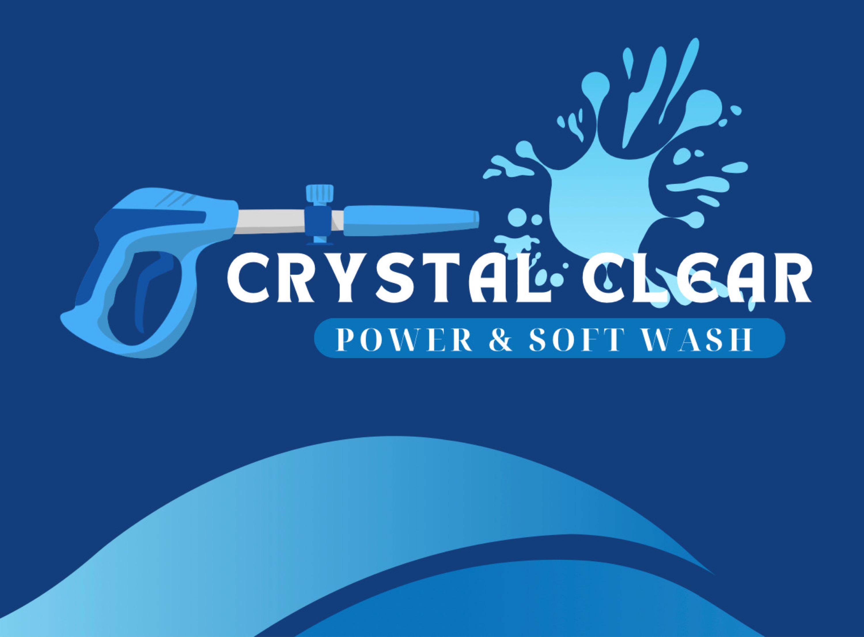 Crystal Clear Power Washing Logo