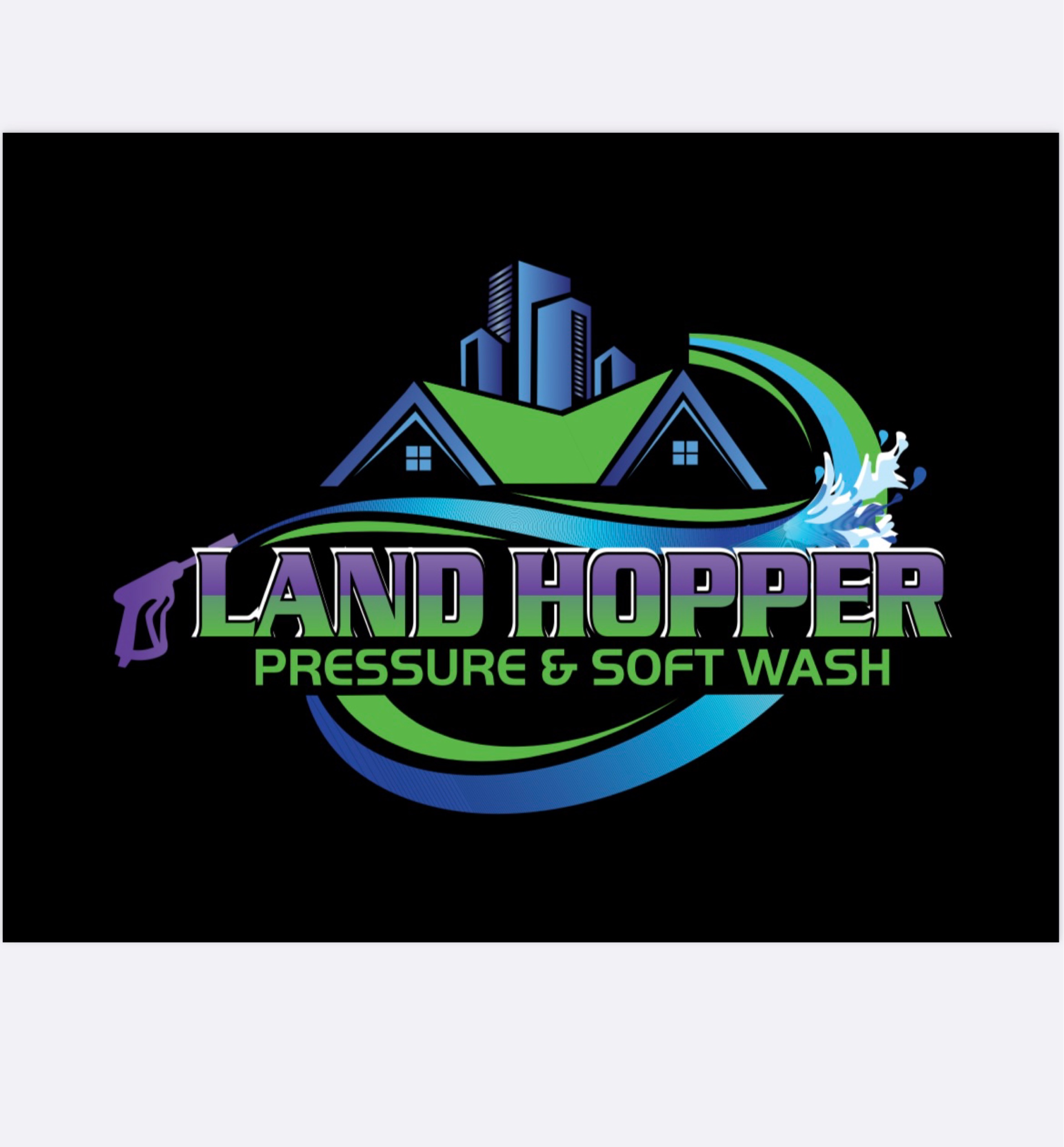Land Hopper Pressure And Soft Wash Logo