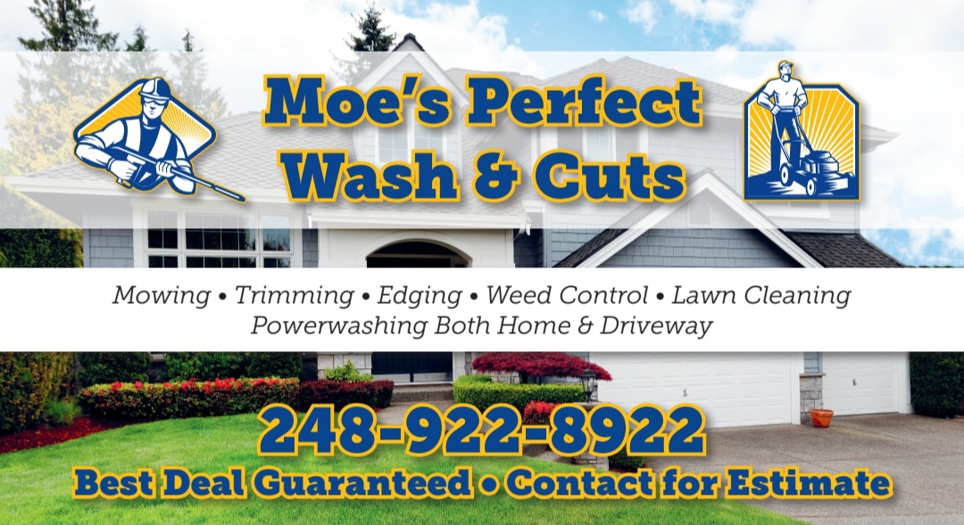 Moe's Perfect Wash & Cuts Logo