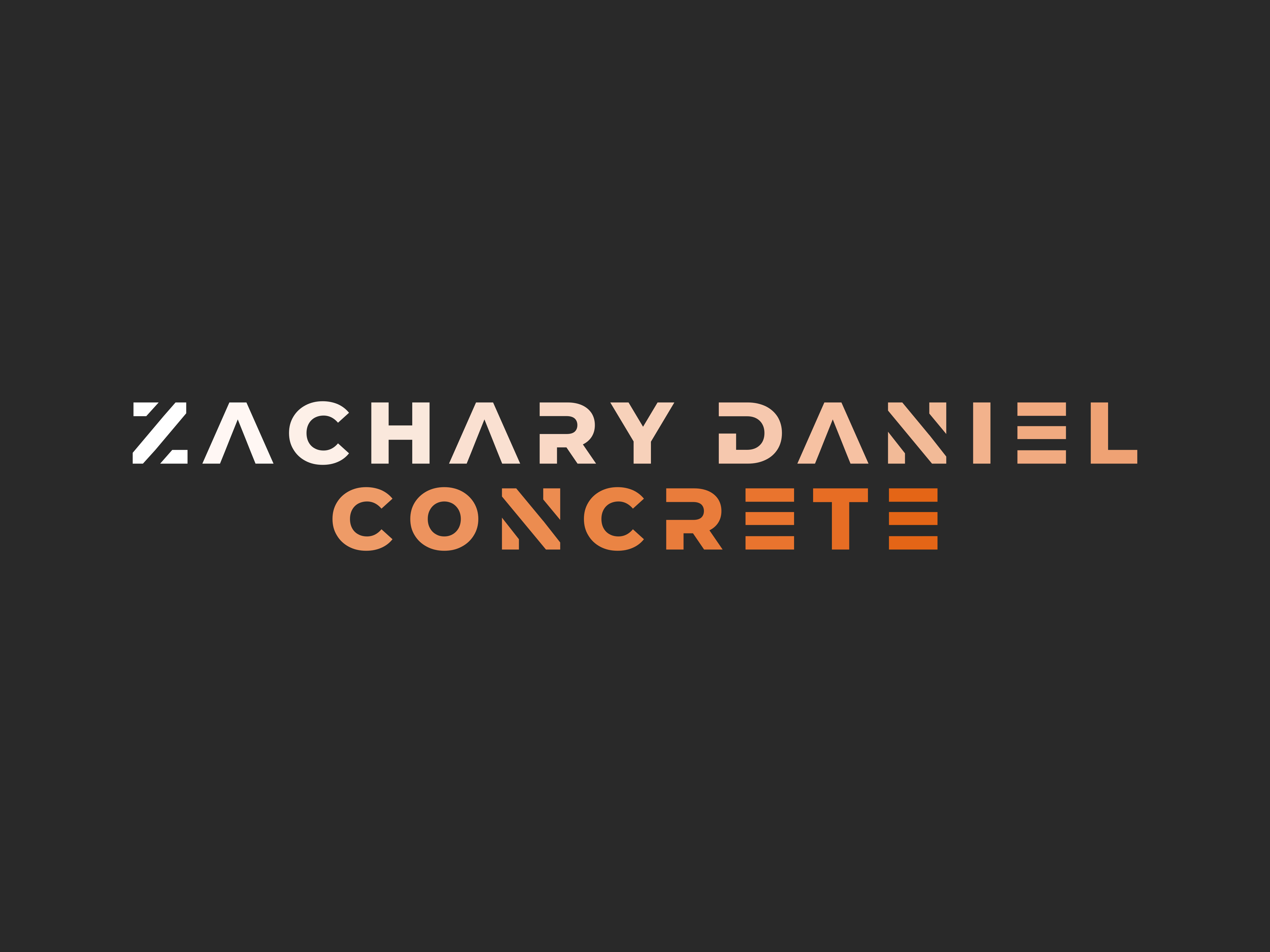Zachary Daniel Concrete Logo