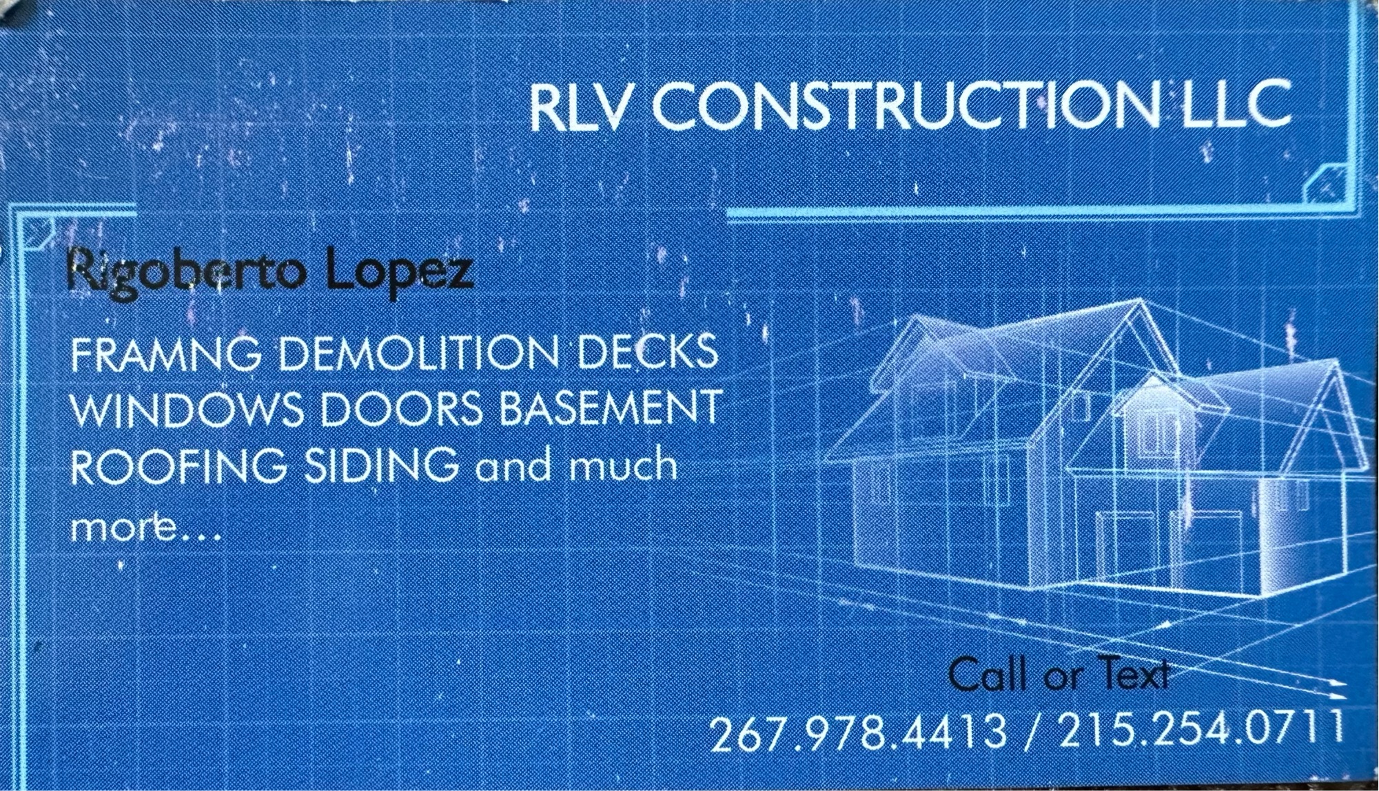 RLV Construction LLC Logo