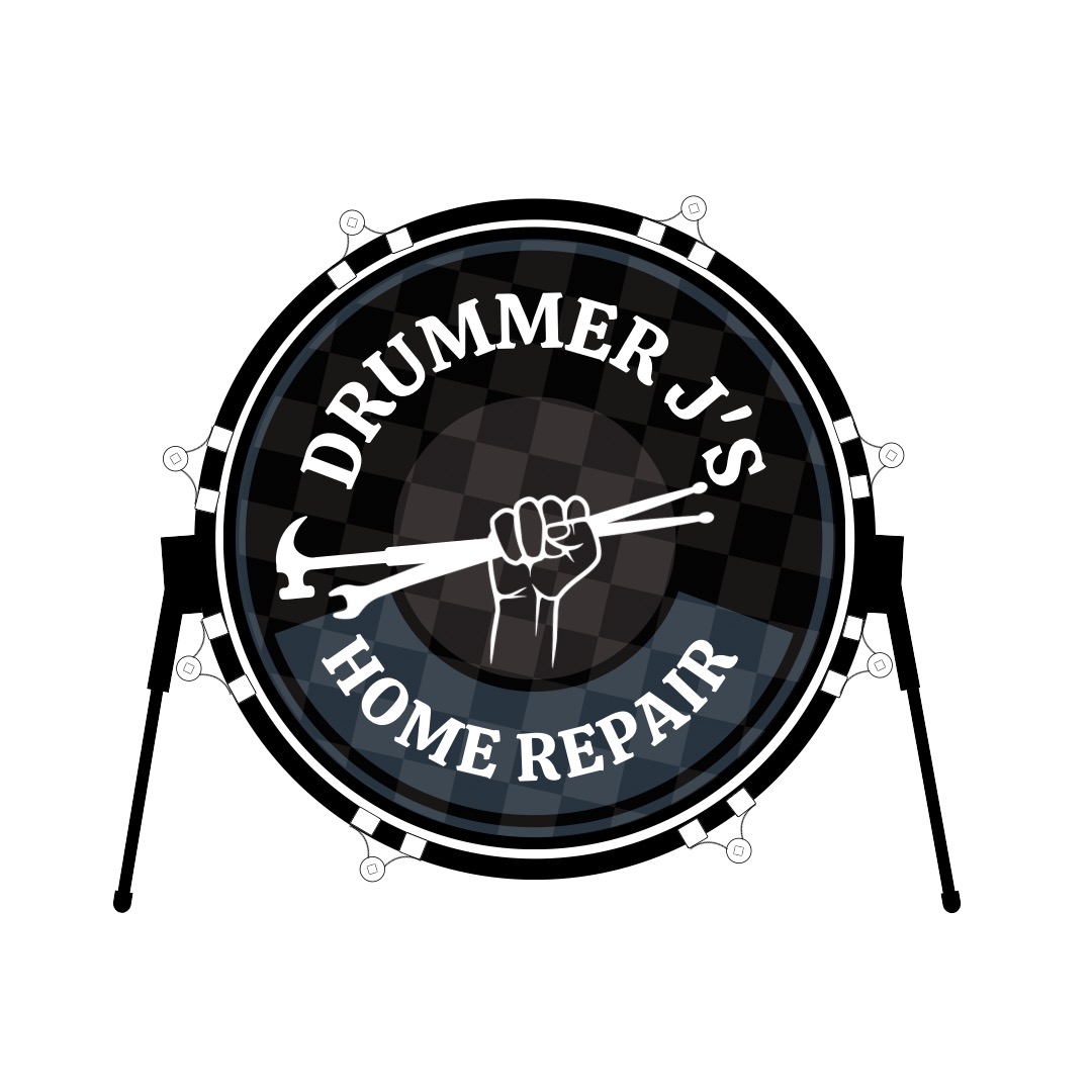 Drummer J's Home Repair Logo