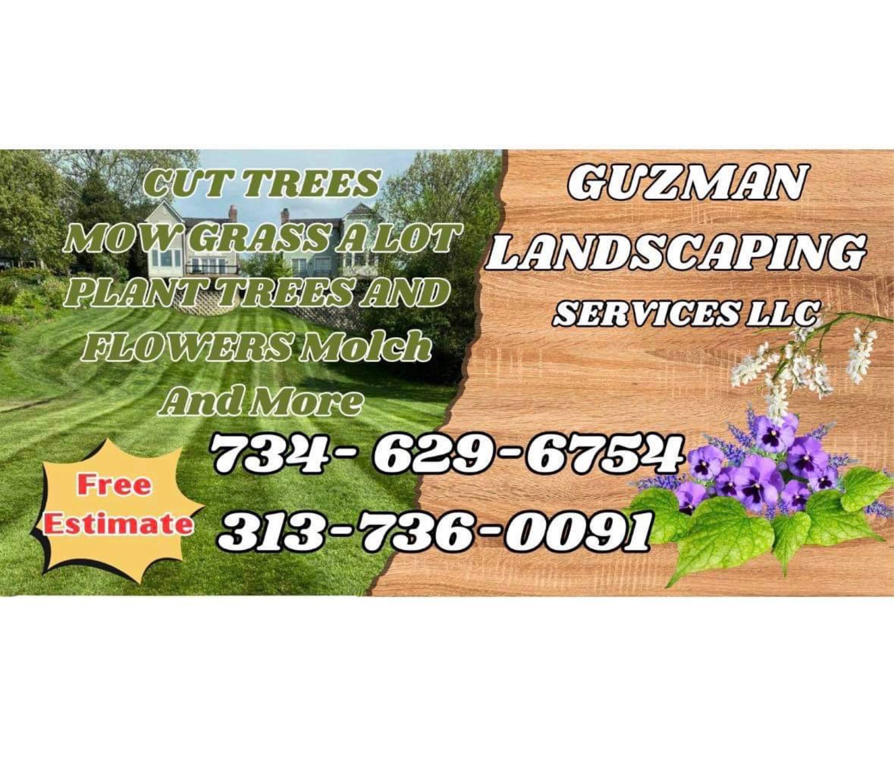 Guzman Landscaping Services, LLC Logo