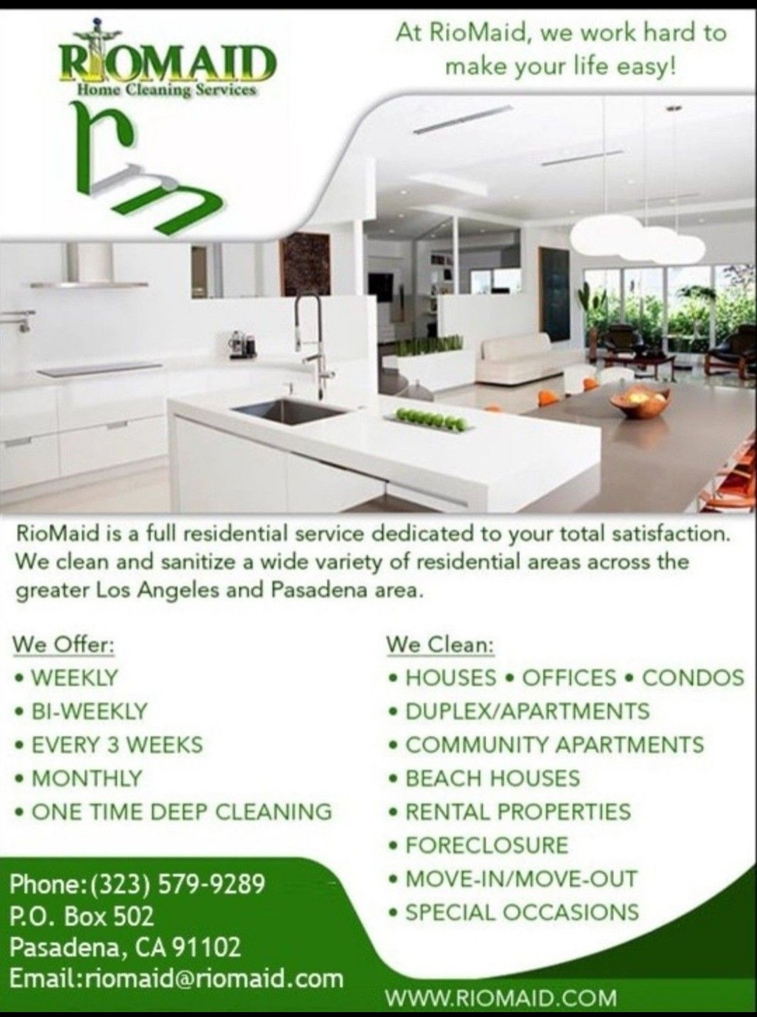 Rio Maid Cleaning Services Logo