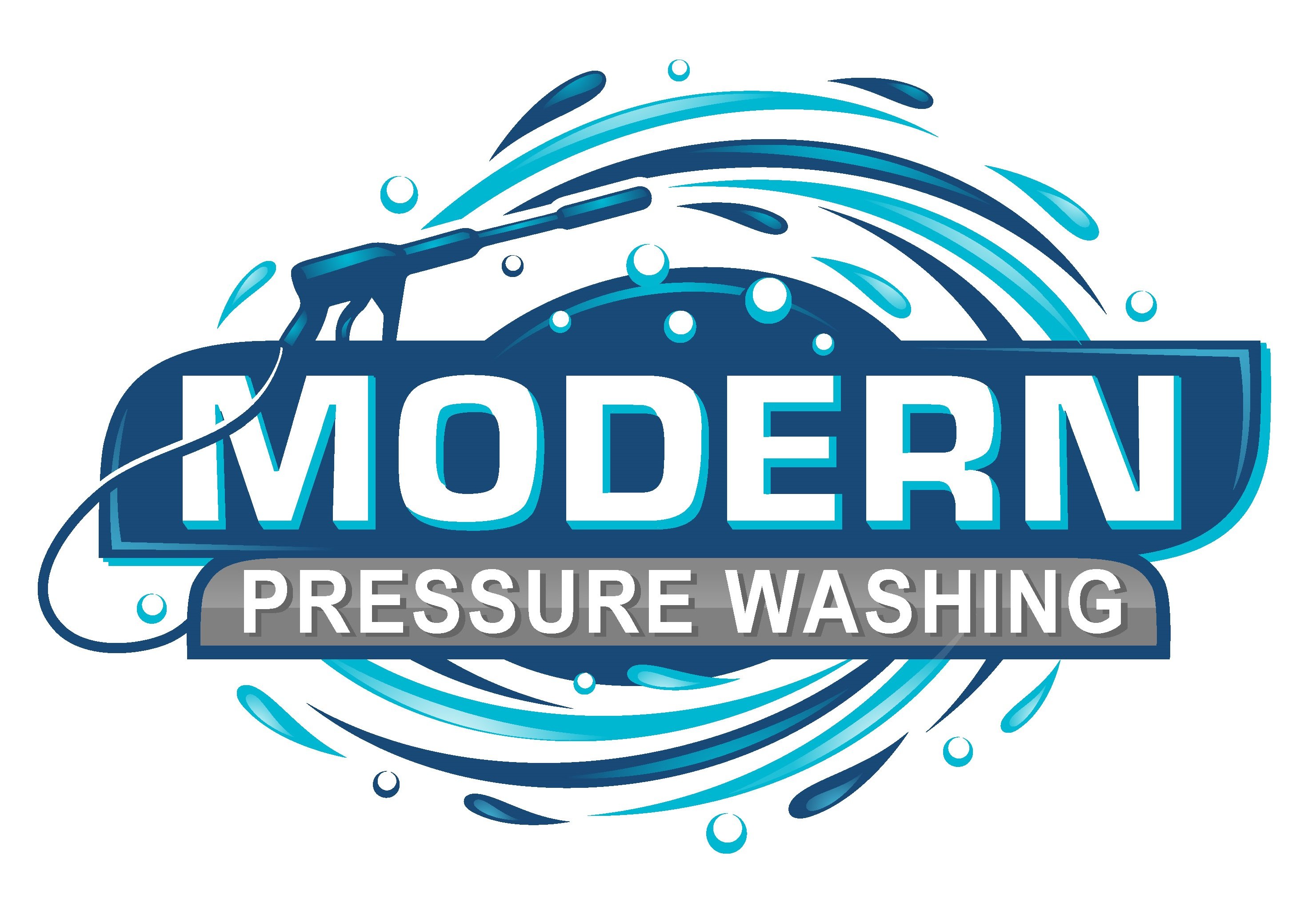 Modern Pressure Washing Logo