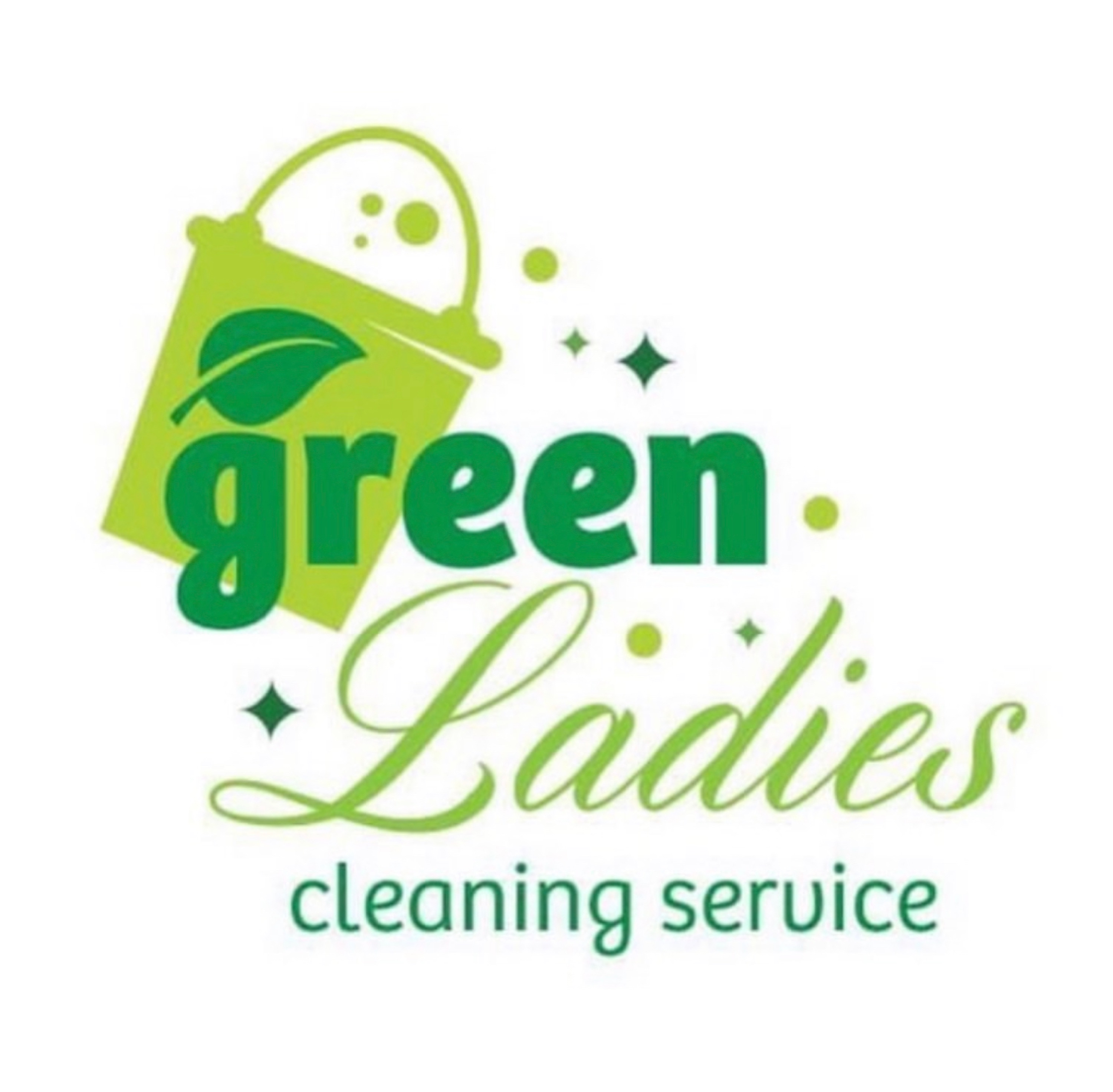 Green Ladies Cleaning Services Logo