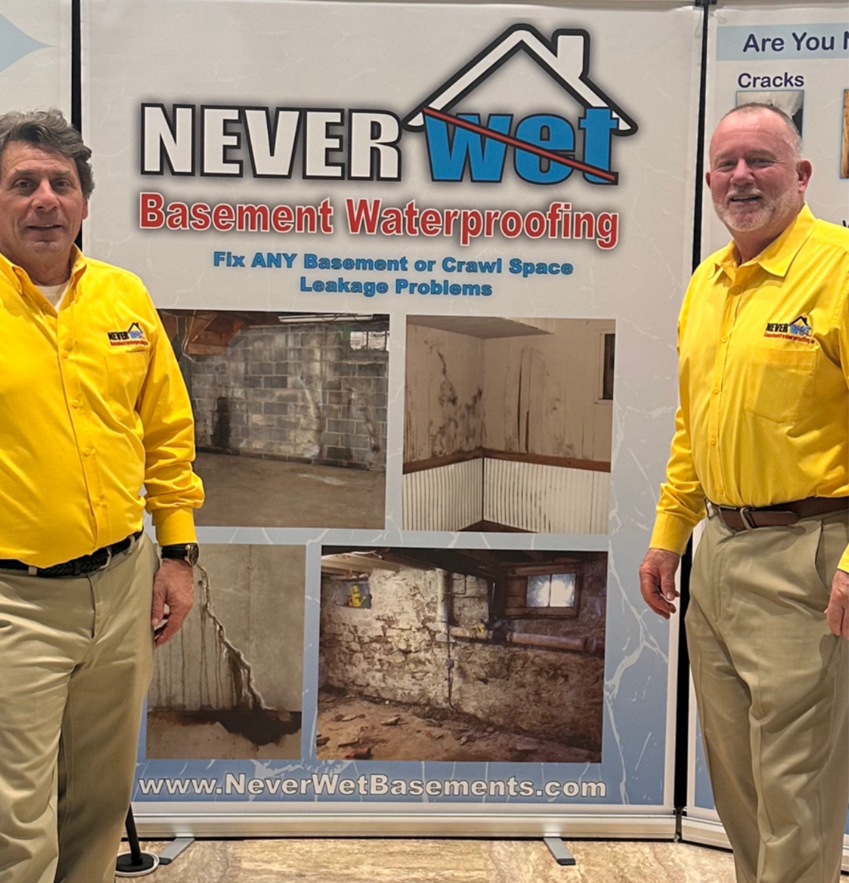 Never Wet Basement Waterproofing Logo