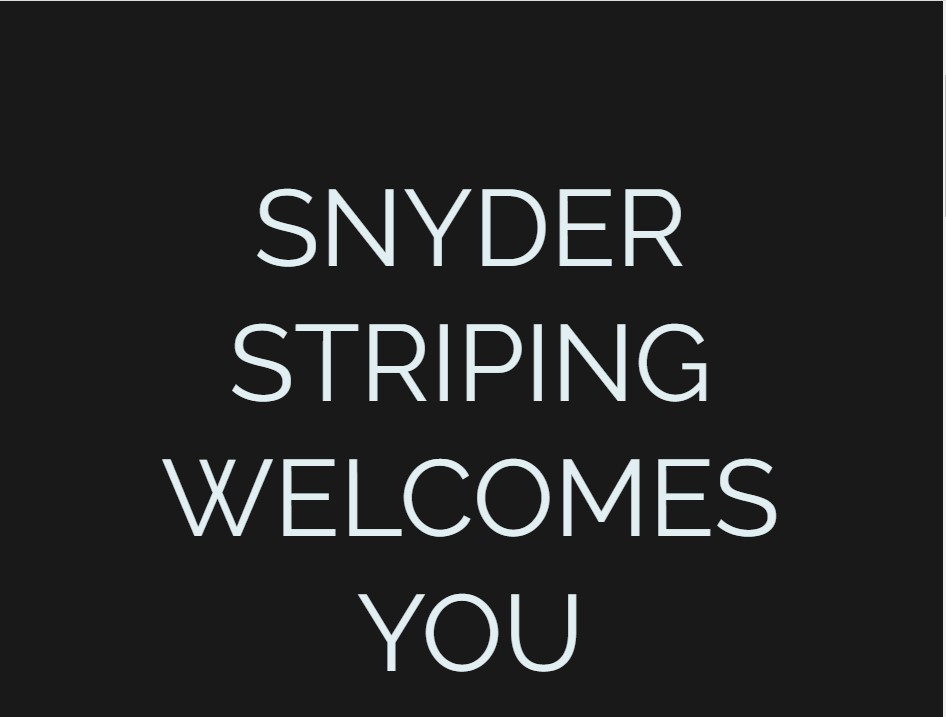 Snyder Striping, LLC Logo