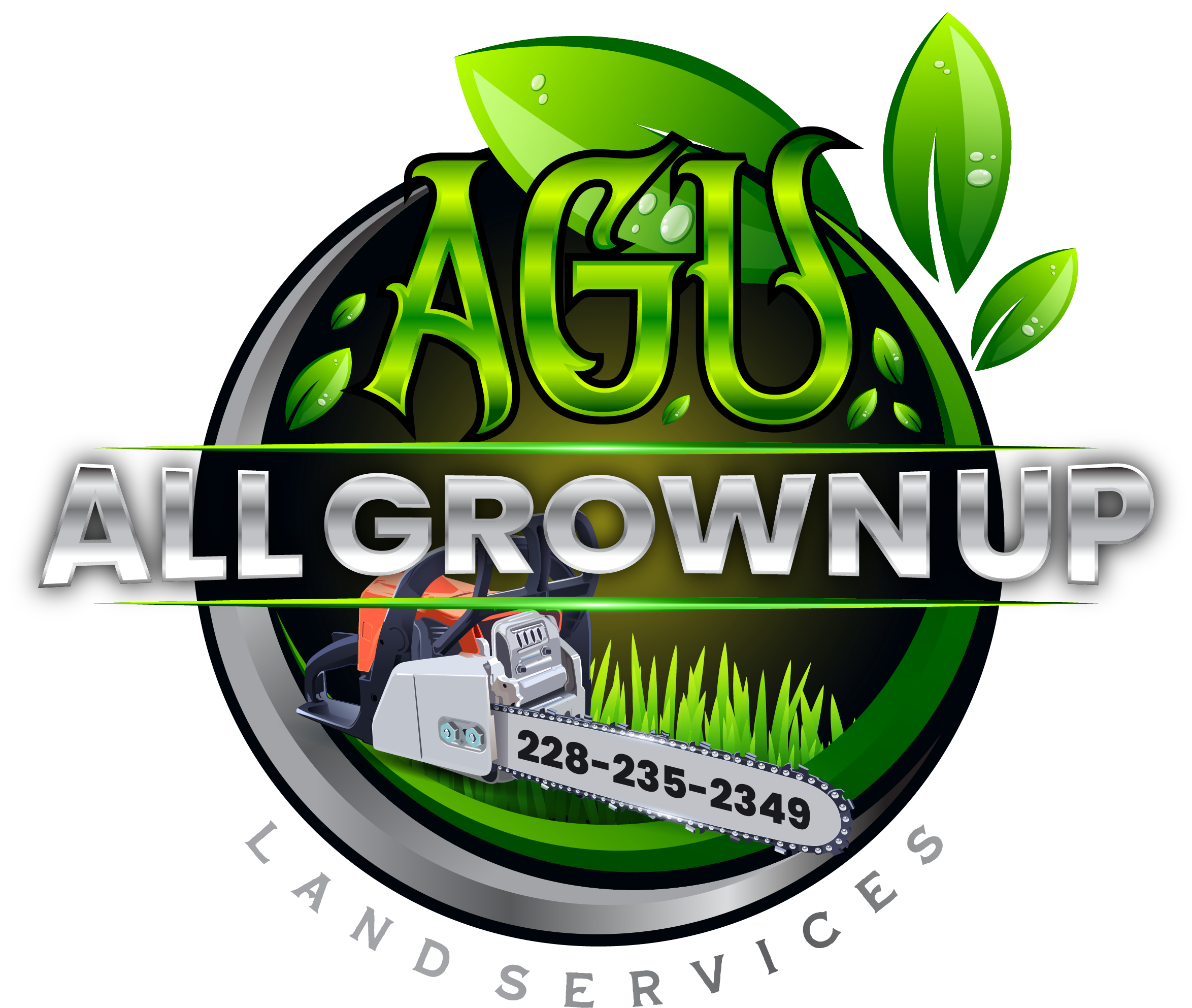 All Grown Up Land Services Logo
