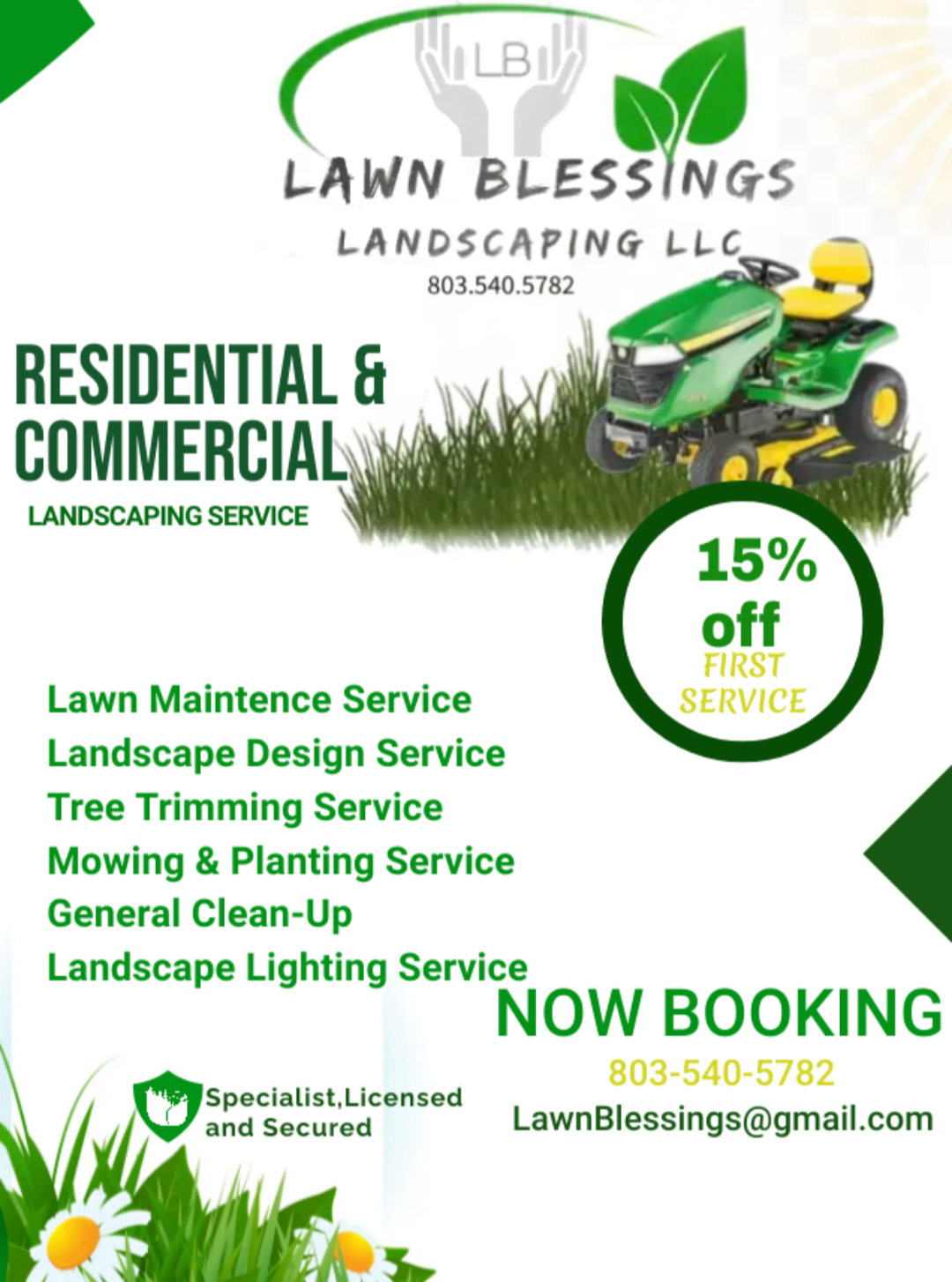 Lawn Blessings Landscaping LLC Logo
