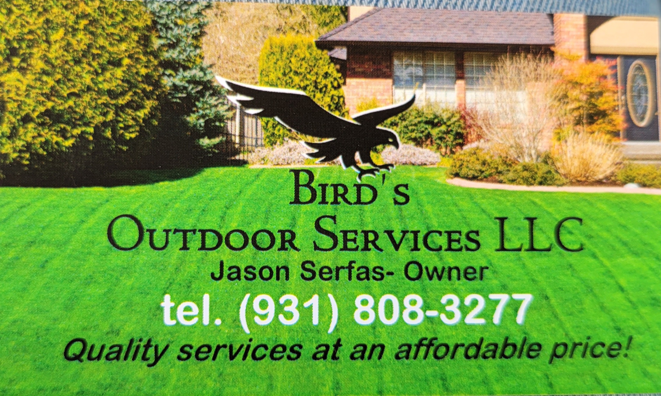 Bird's Outdoor Services Logo