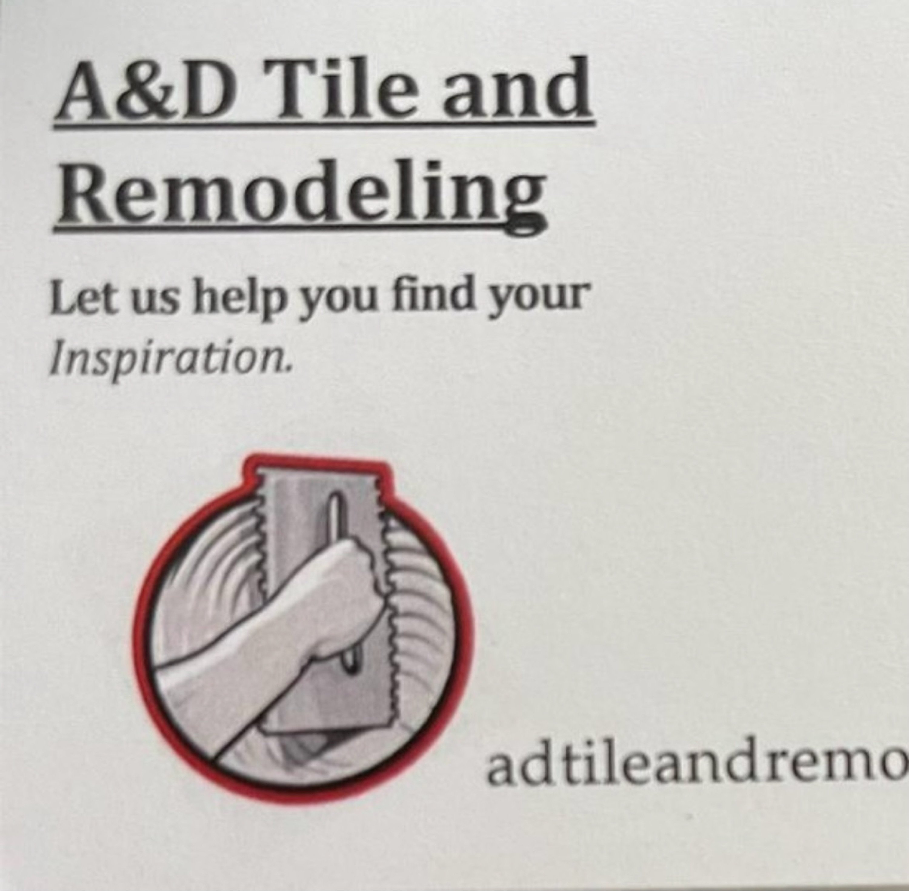 A & D TileandRemodeling Logo