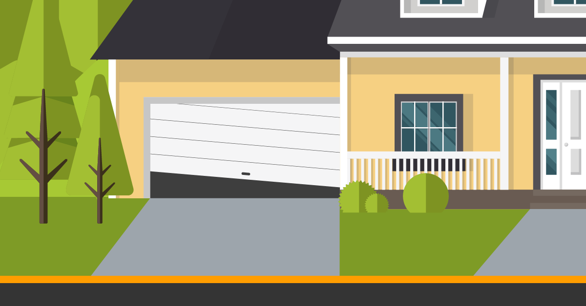 Jacked Up Garage Doors Logo
