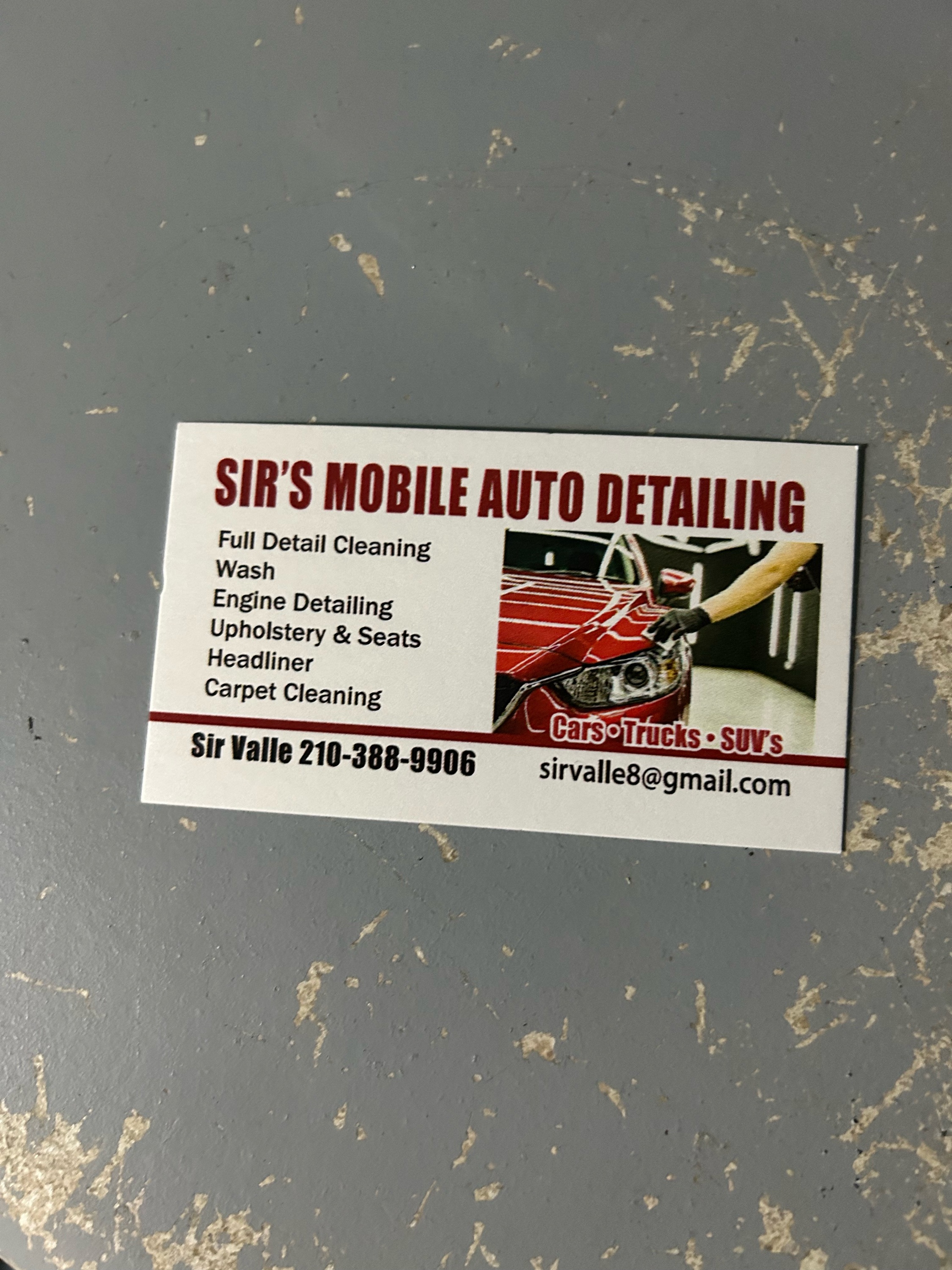 Sir's Auto Mobile Detailin Logo
